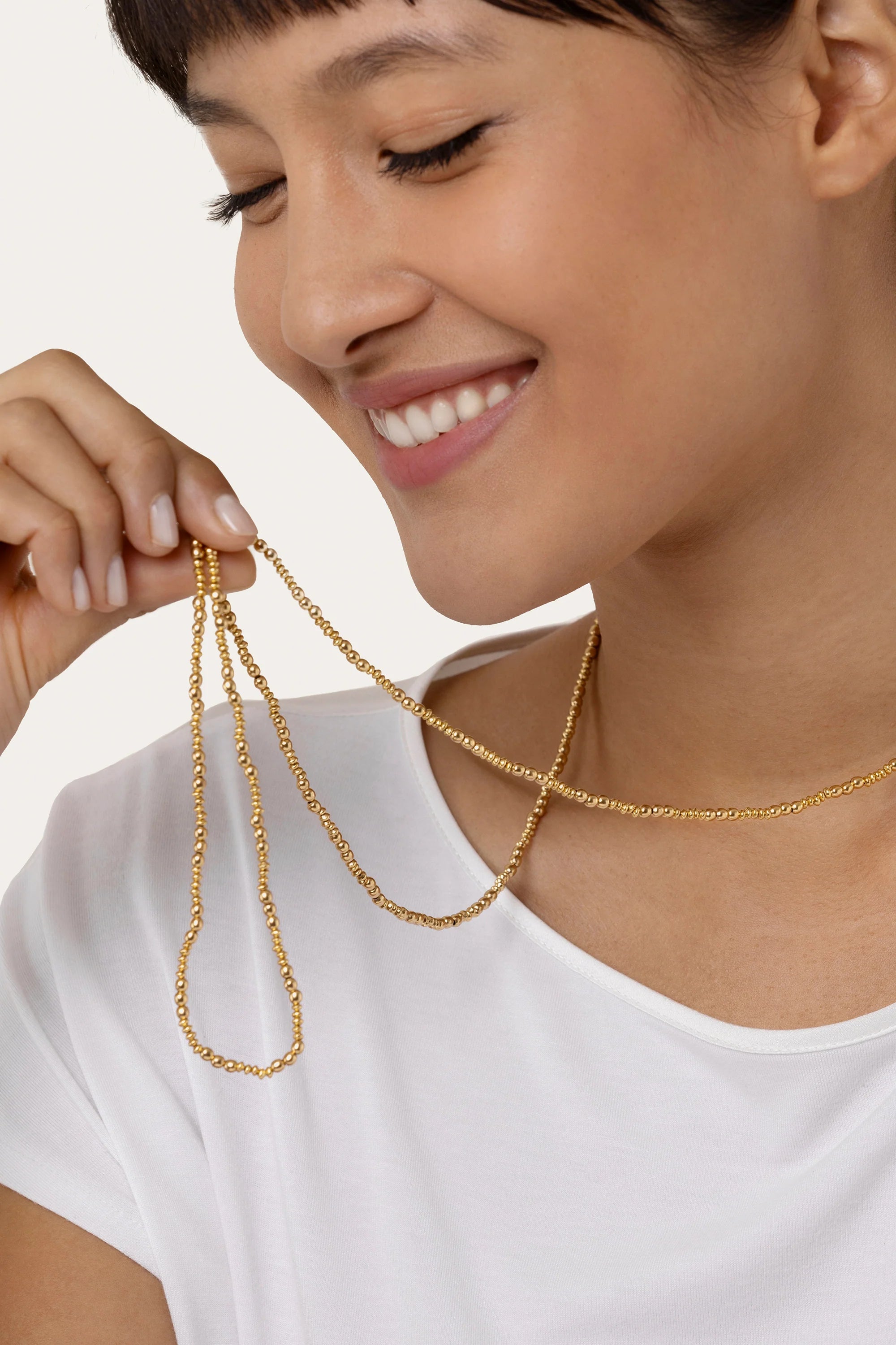 Collana lunga sfere mix VESTOPAZZO