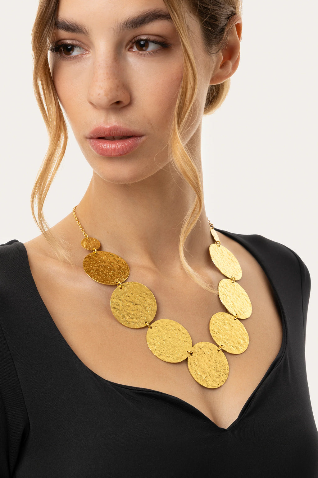 Collana 7 placche cerchi VESTOPAZZO