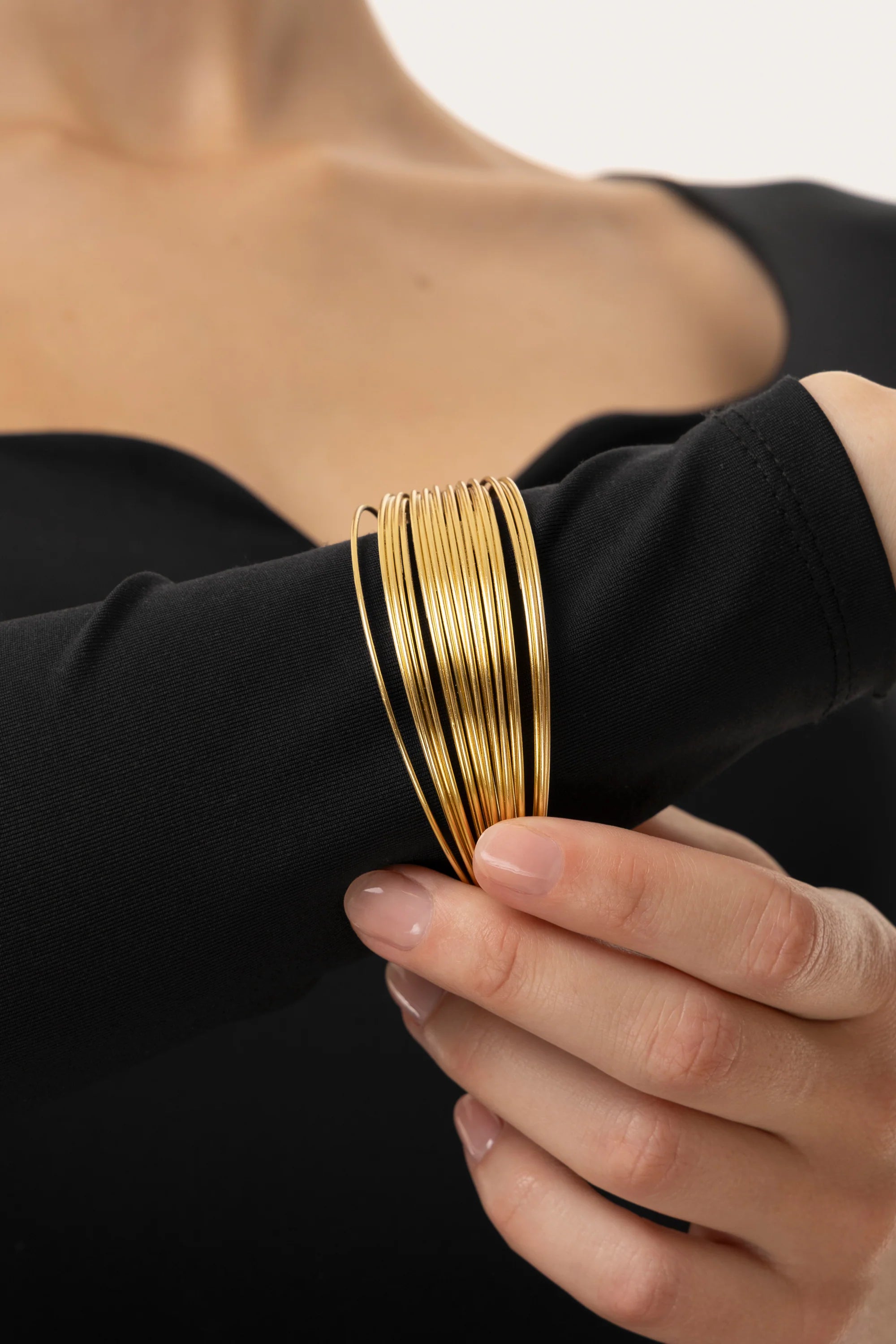 Bangle aperto multilinee VESTOPAZZO