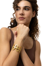Bracciale fascia tondi rigati VESTOPAZZO