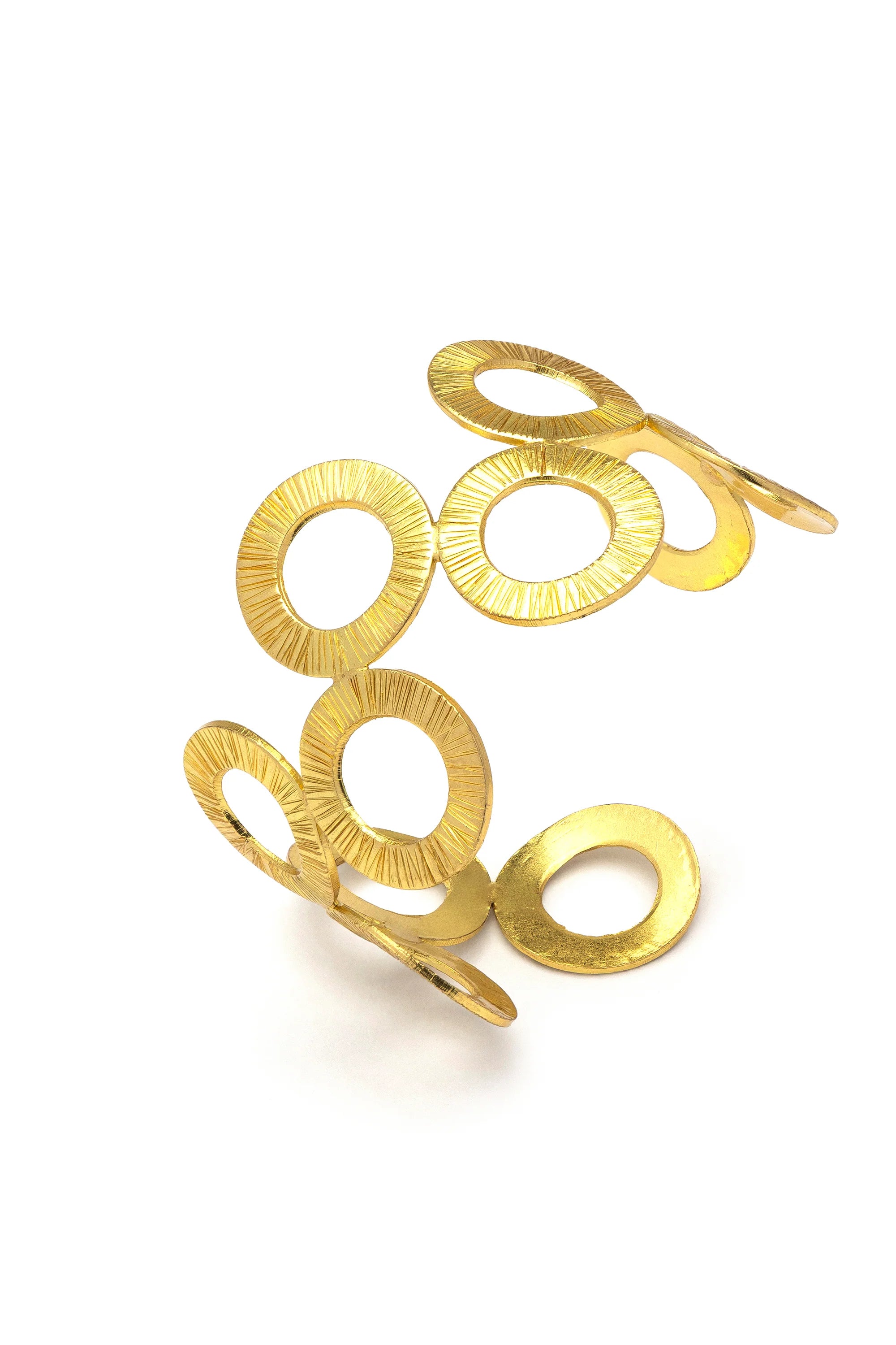 Bracciale fascia tondi rigati VESTOPAZZO