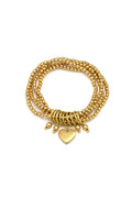 Bracciale elastico cuore pendente VESTOPAZZO