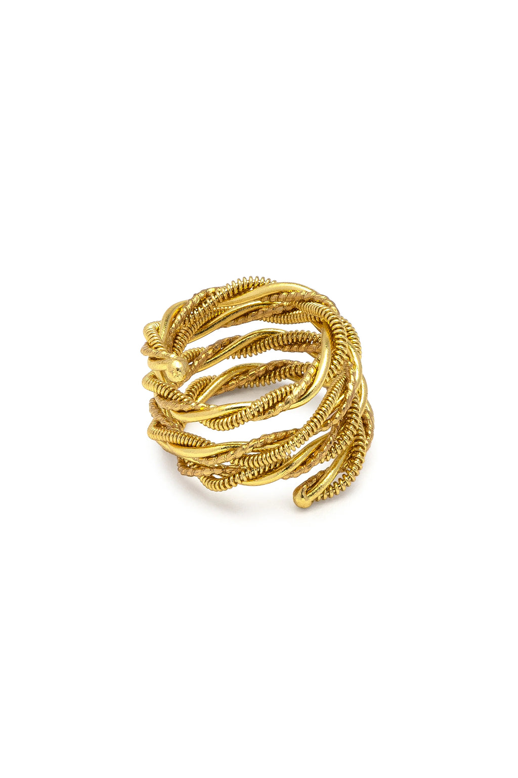 Anello fascia spirale intreccio luminoso VESTOPAZZO