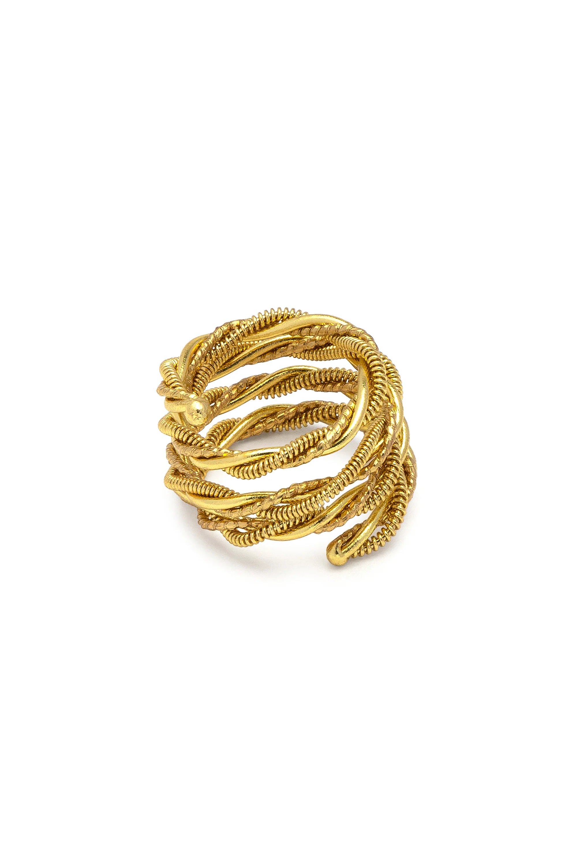 Anello fascia spirale intreccio luminoso VESTOPAZZO