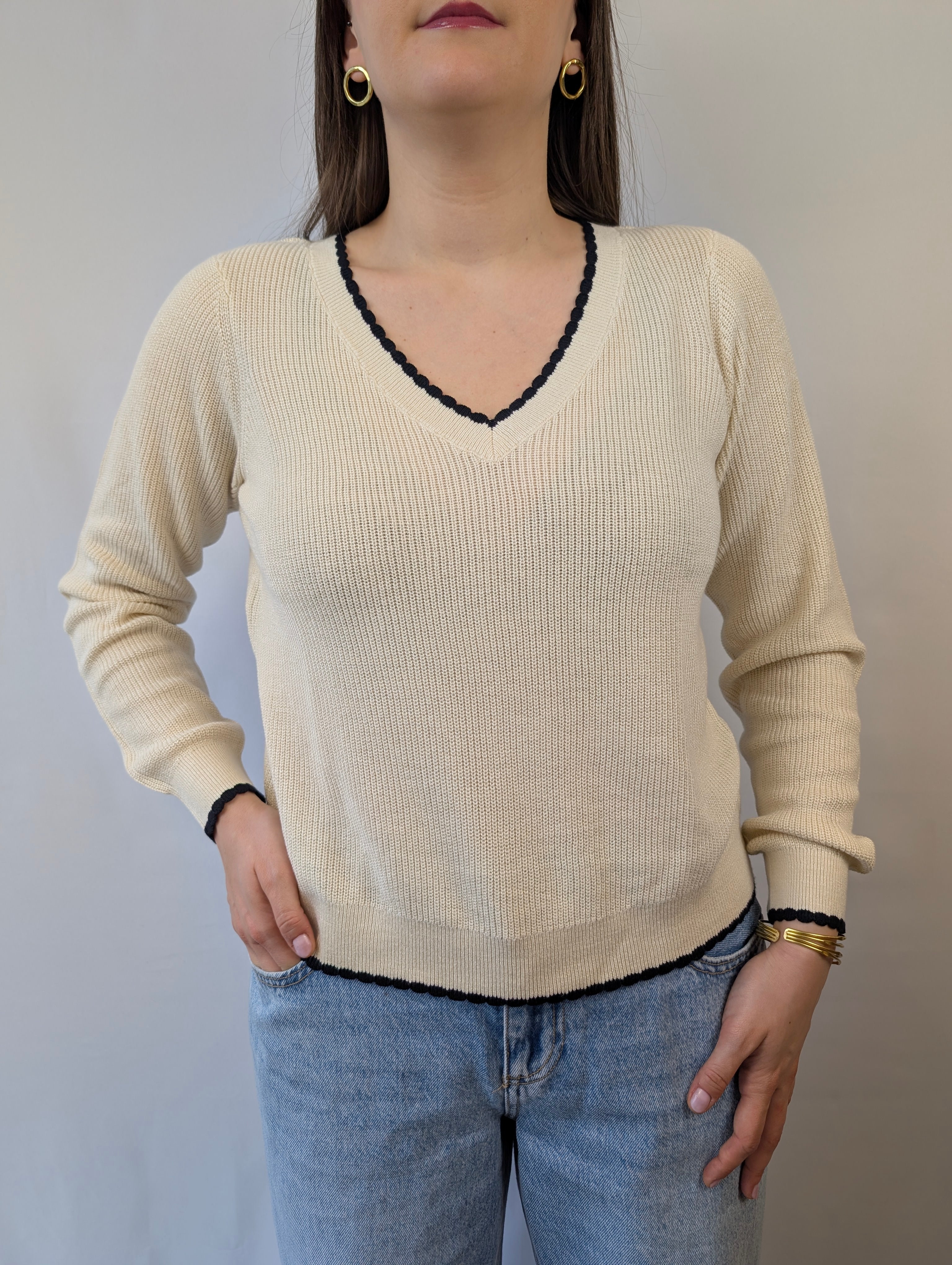 Maglia scollo a V VEROMODA