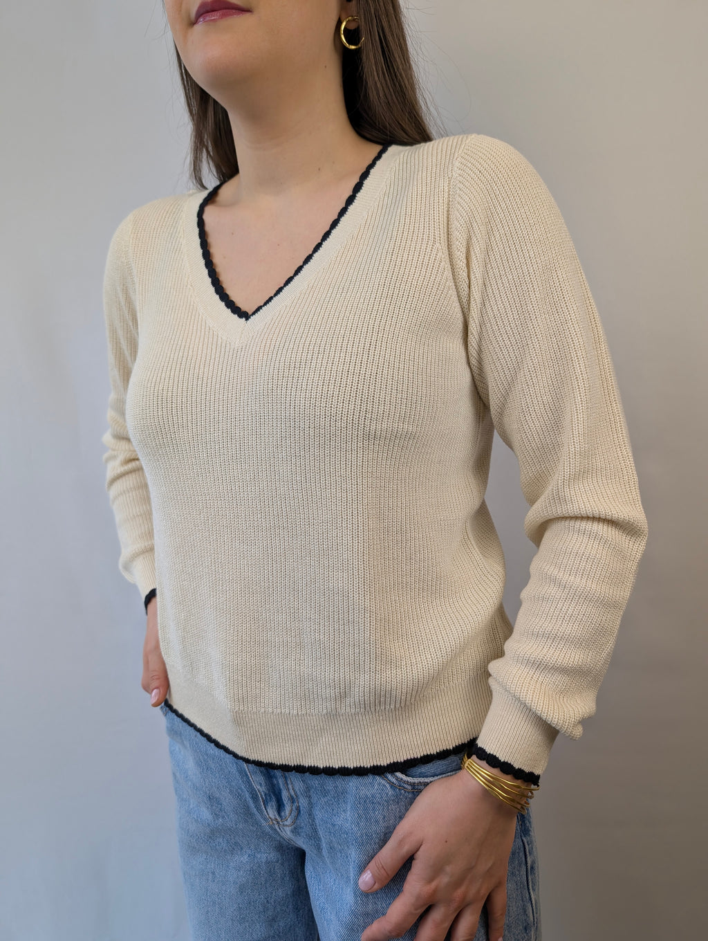 Maglia scollo a V VEROMODA