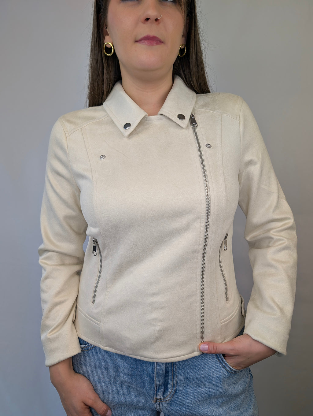 Chiodo eco-pelle scamosciato VEROMODA