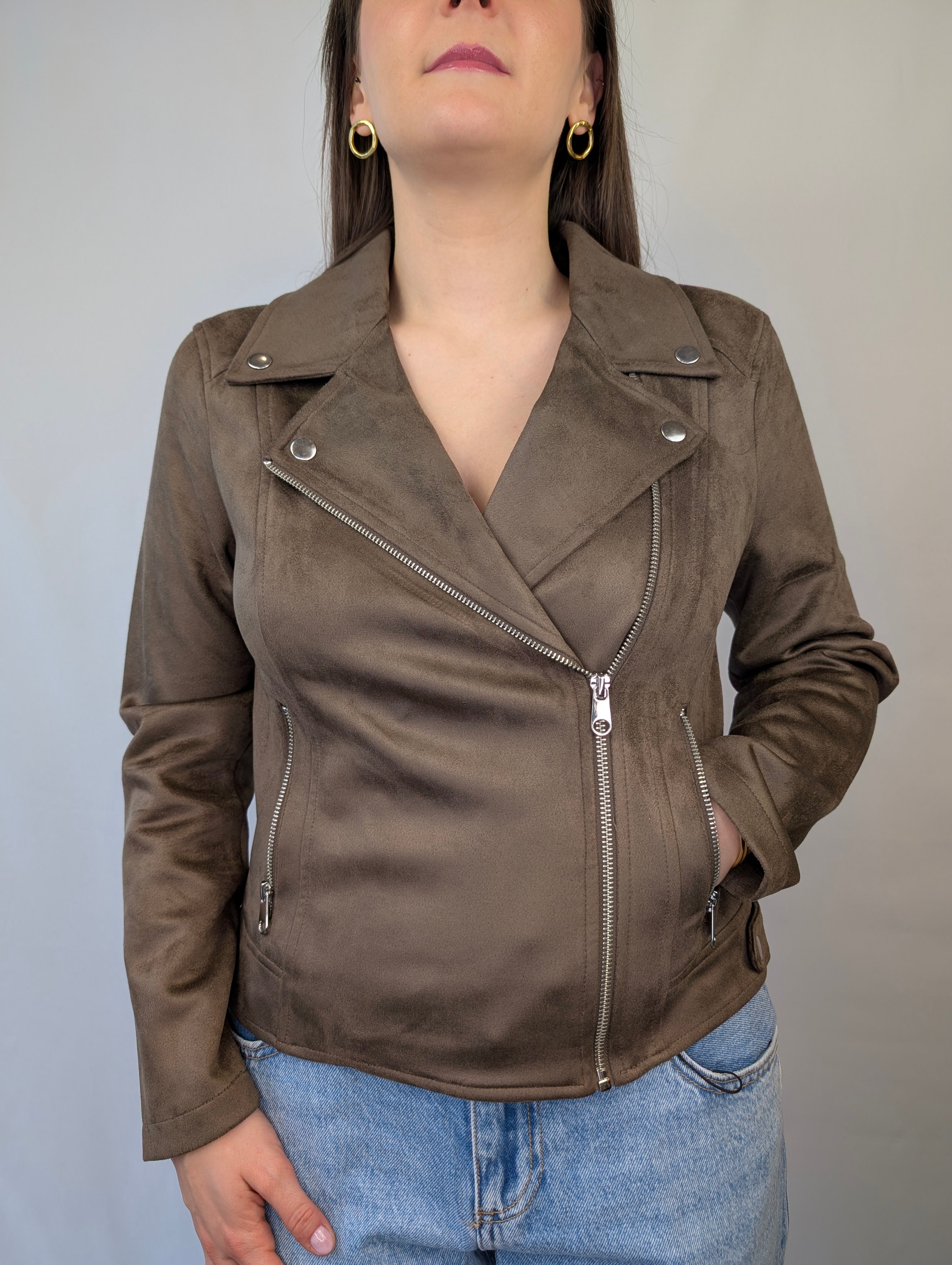 Chiodo eco-pelle scamosciato VEROMODA