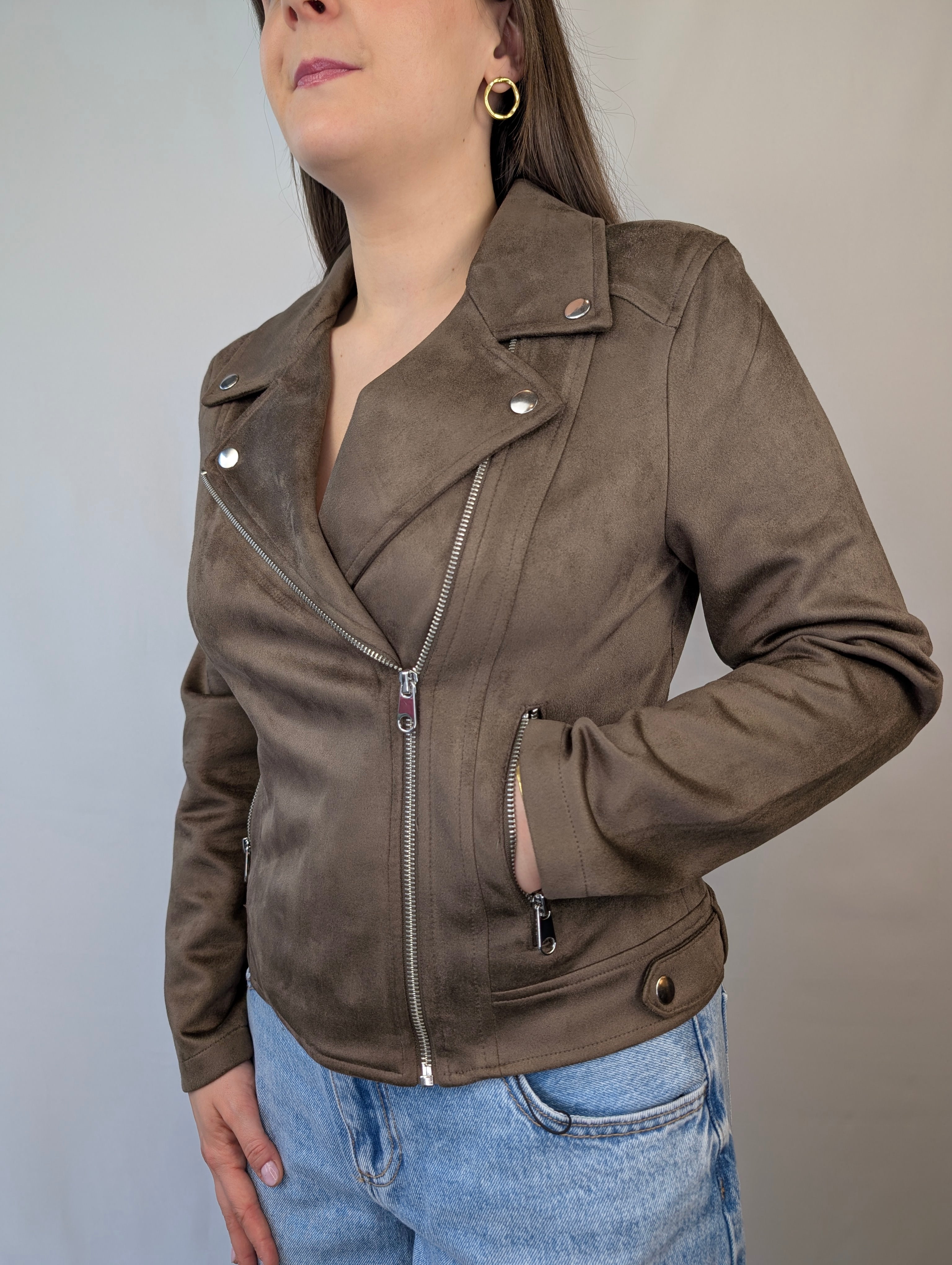 Chiodo eco-pelle scamosciato VEROMODA