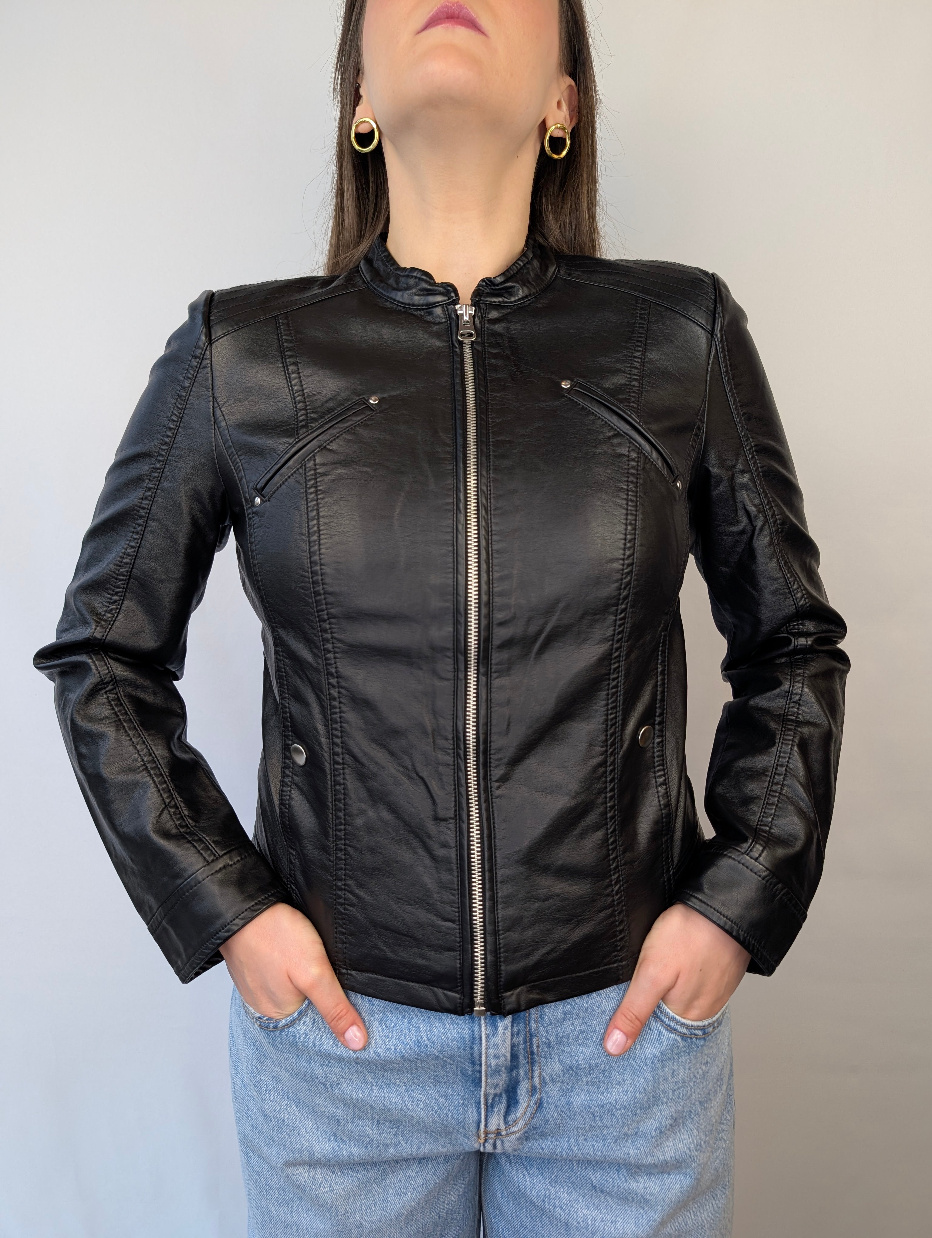 Giubbino biker ecopelle VEROMODA