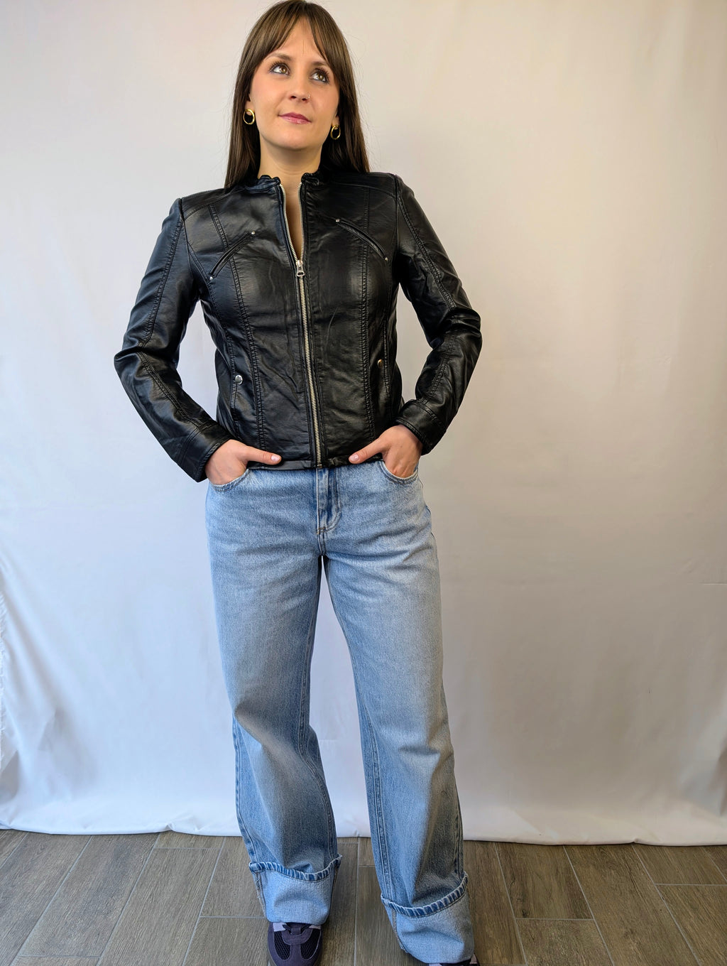 Giubbino biker ecopelle VEROMODA