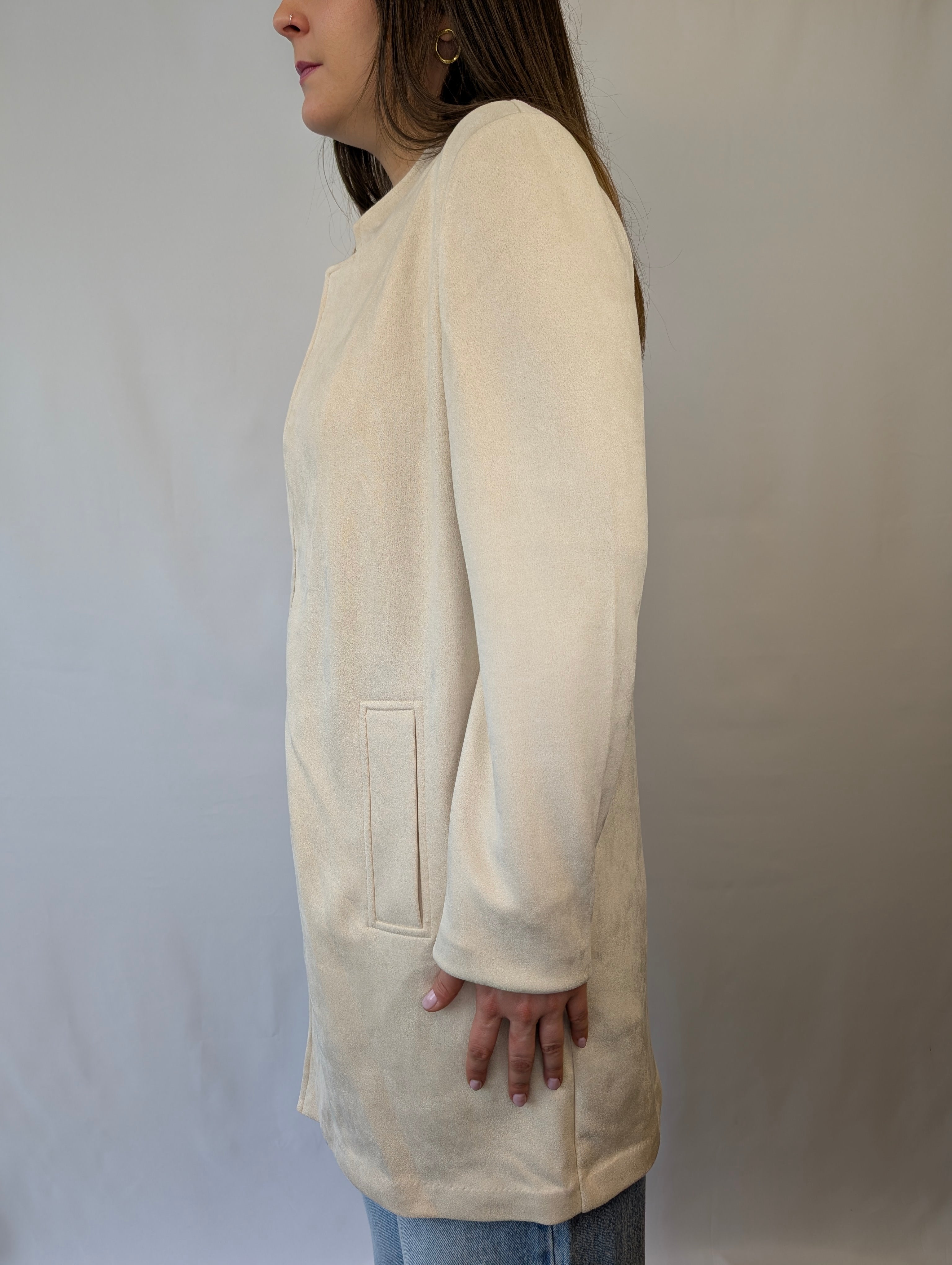 Giacca lunga scamosciata VEROMODA