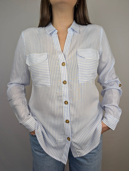 Camicia a righe taschine VEROMODA