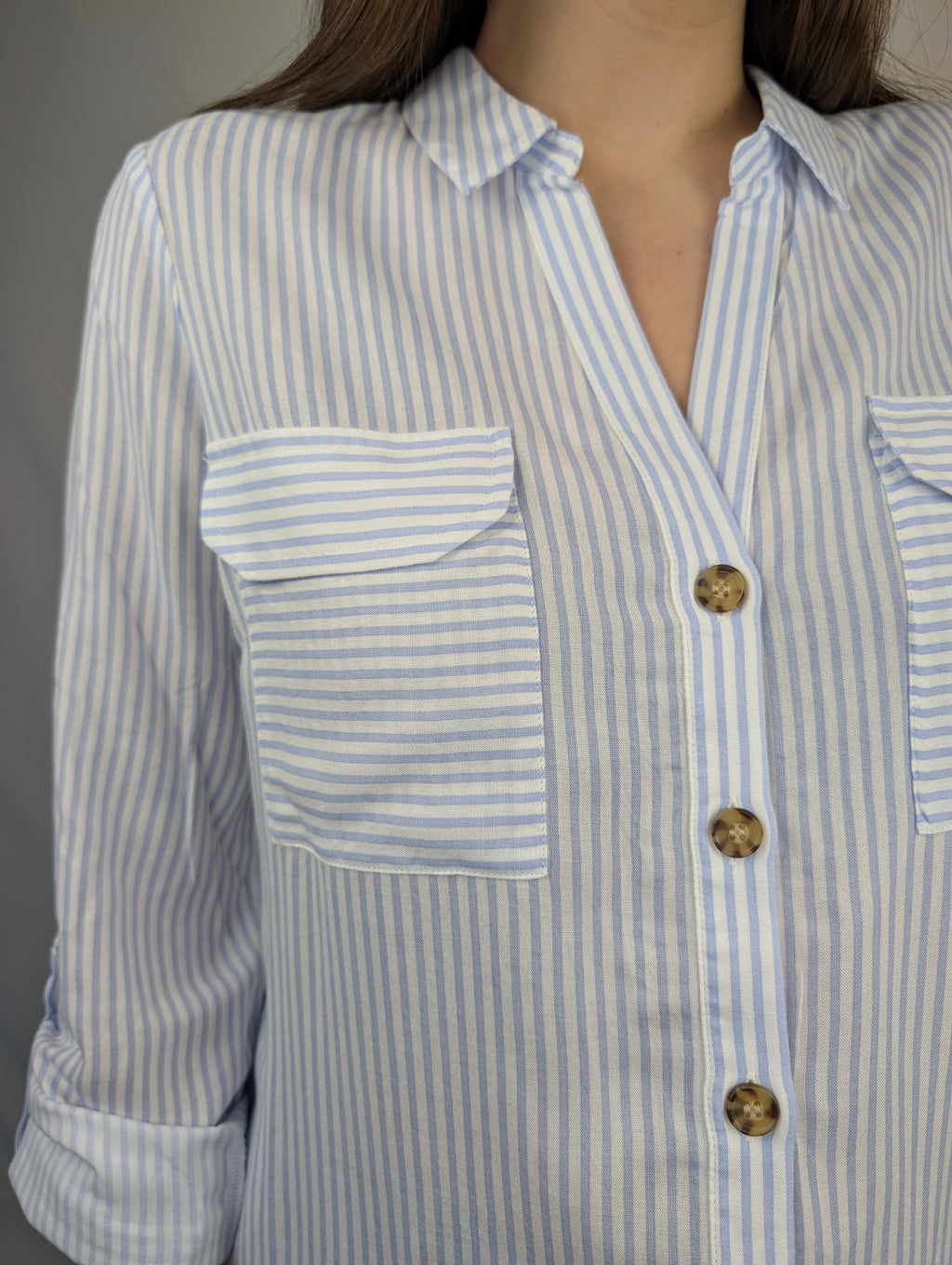 Camicia a righe taschine VEROMODA