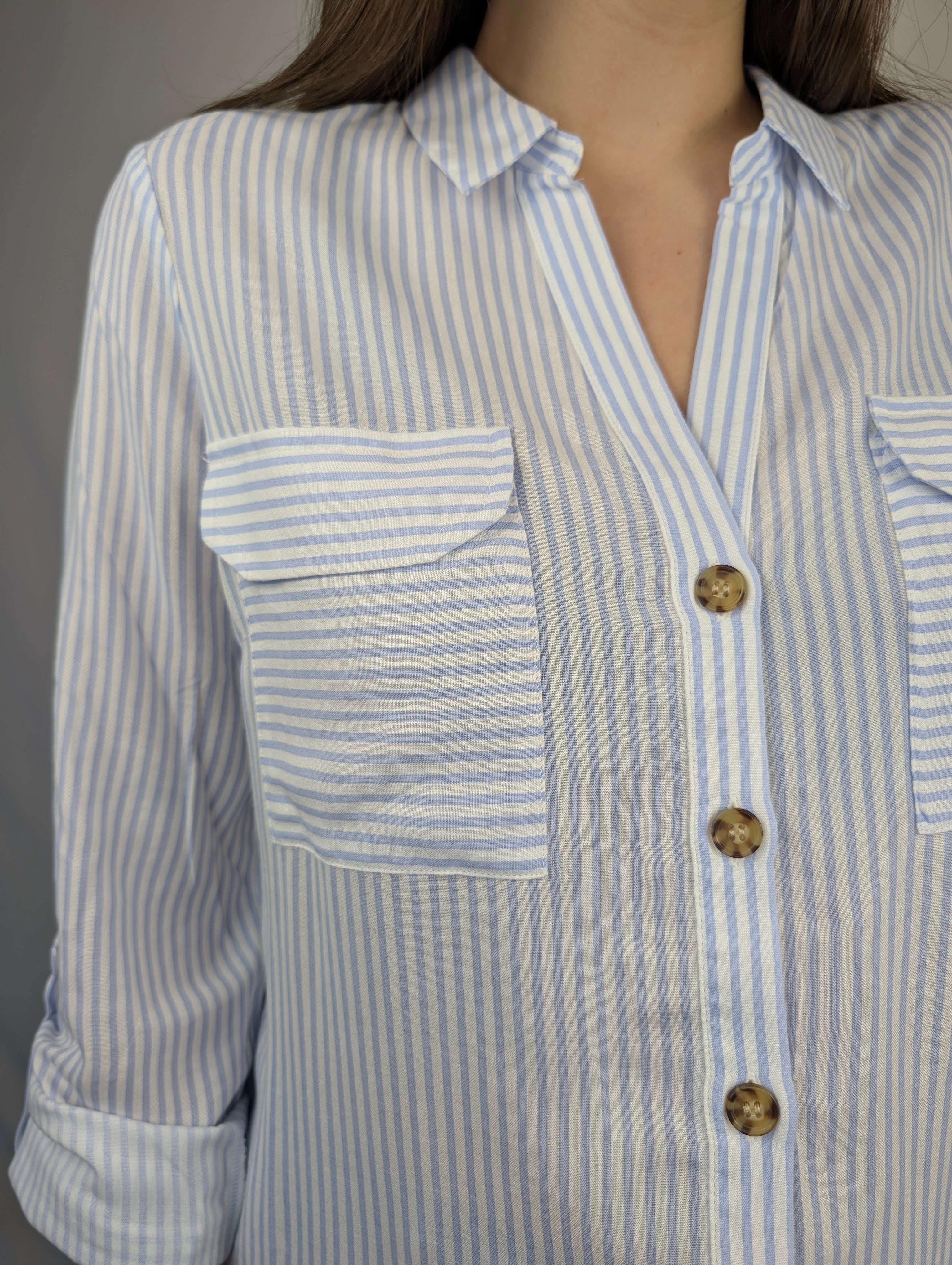 Camicia a righe taschine VEROMODA