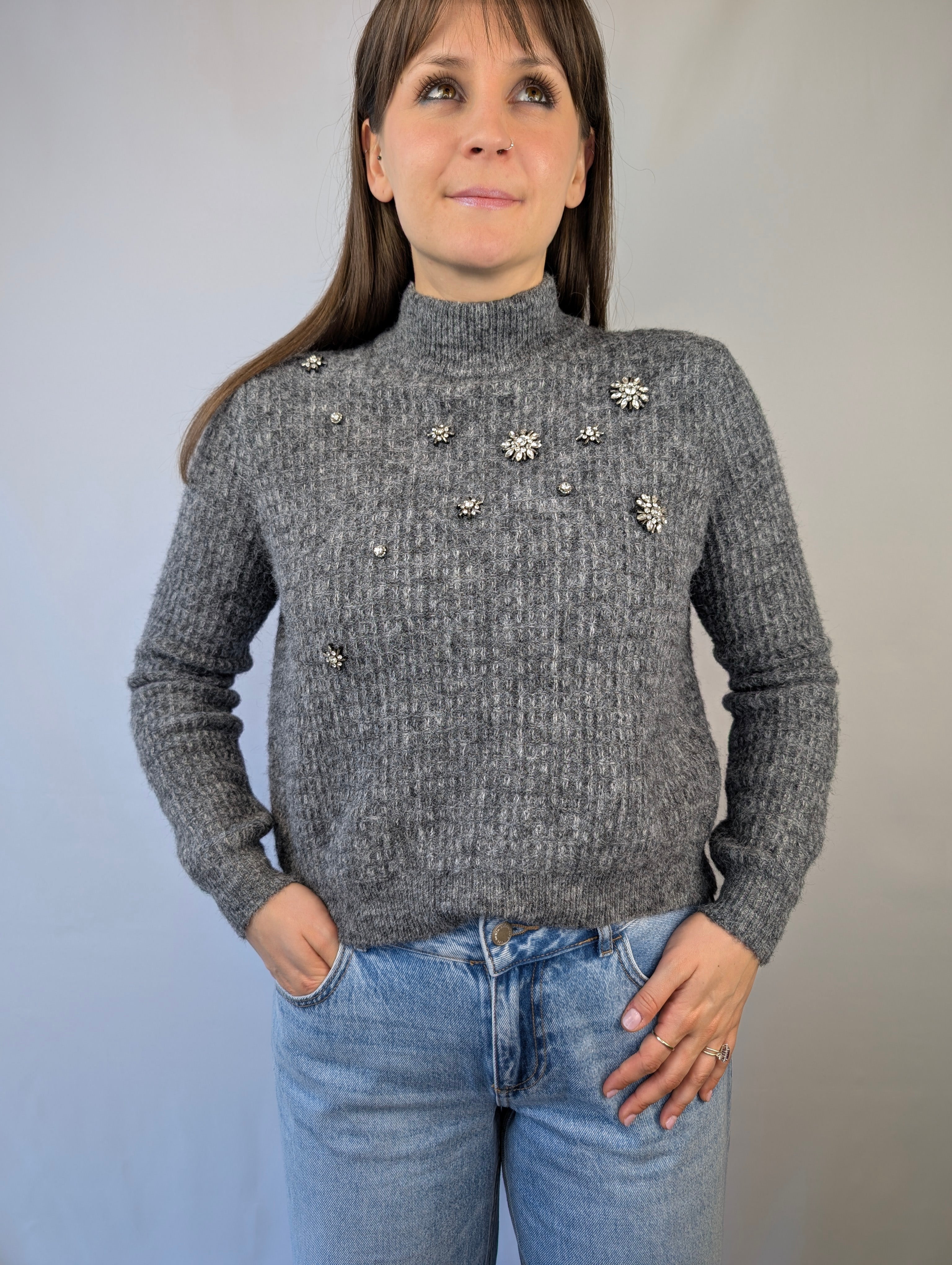 Maglia applicazioni preziose VEROMODA