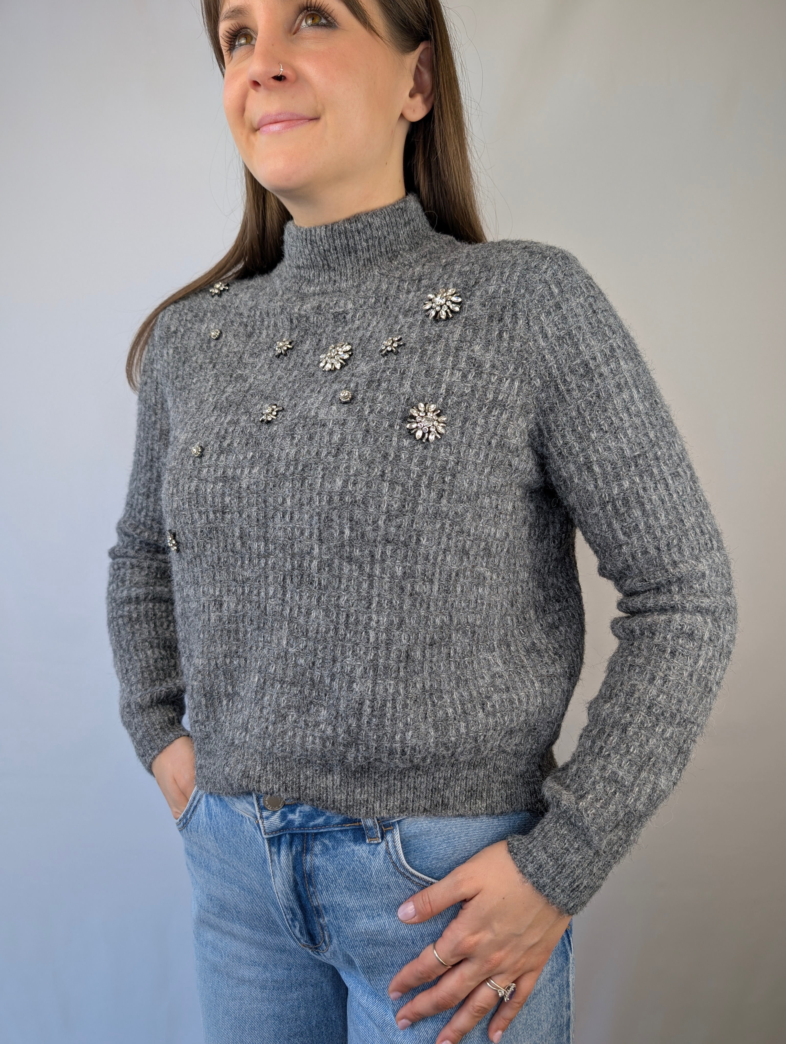 Maglia applicazioni preziose VEROMODA