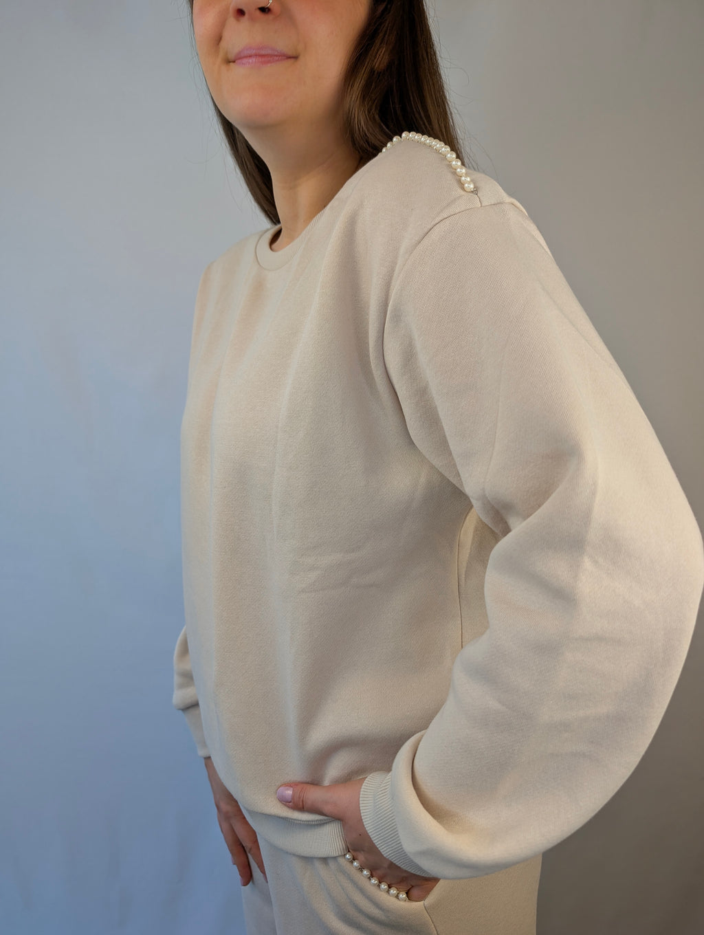 Felpa perline comfy VEROMODA