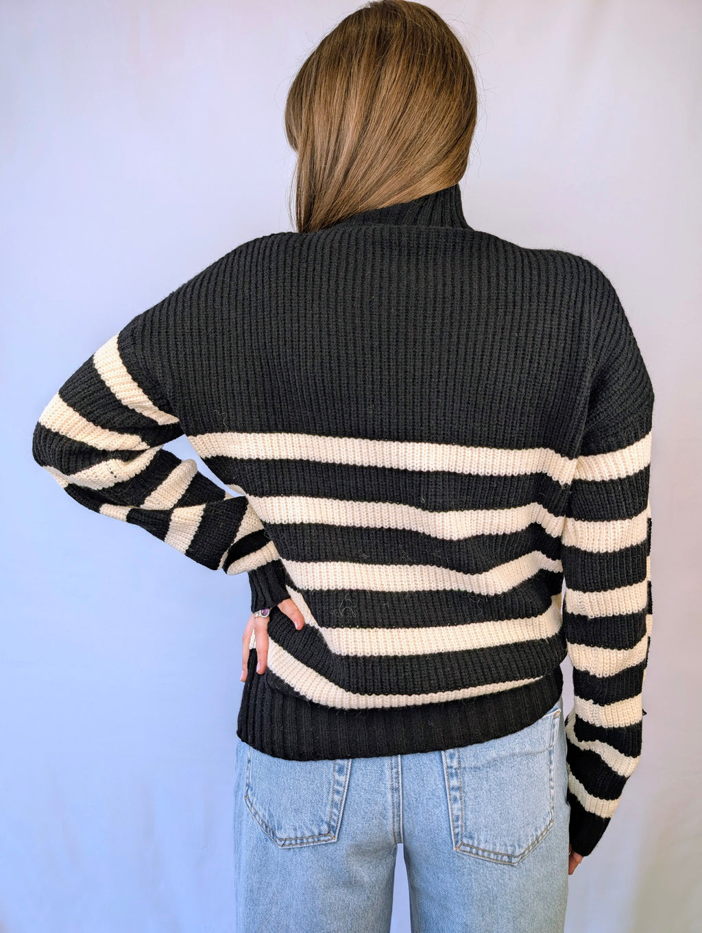 Maglia dolcevita righe LISA KOTT