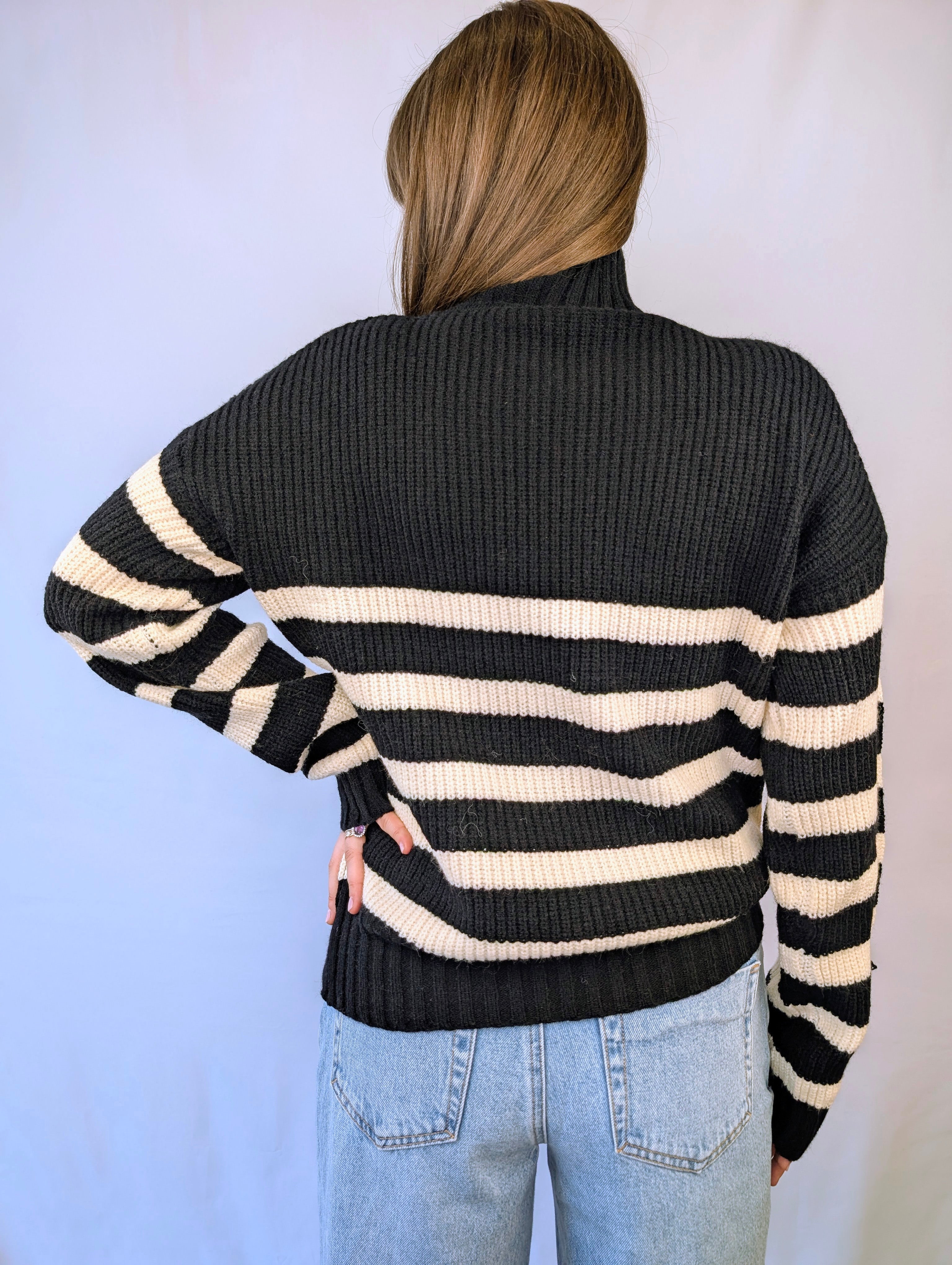 Maglia dolcevita righe LISA KOTT