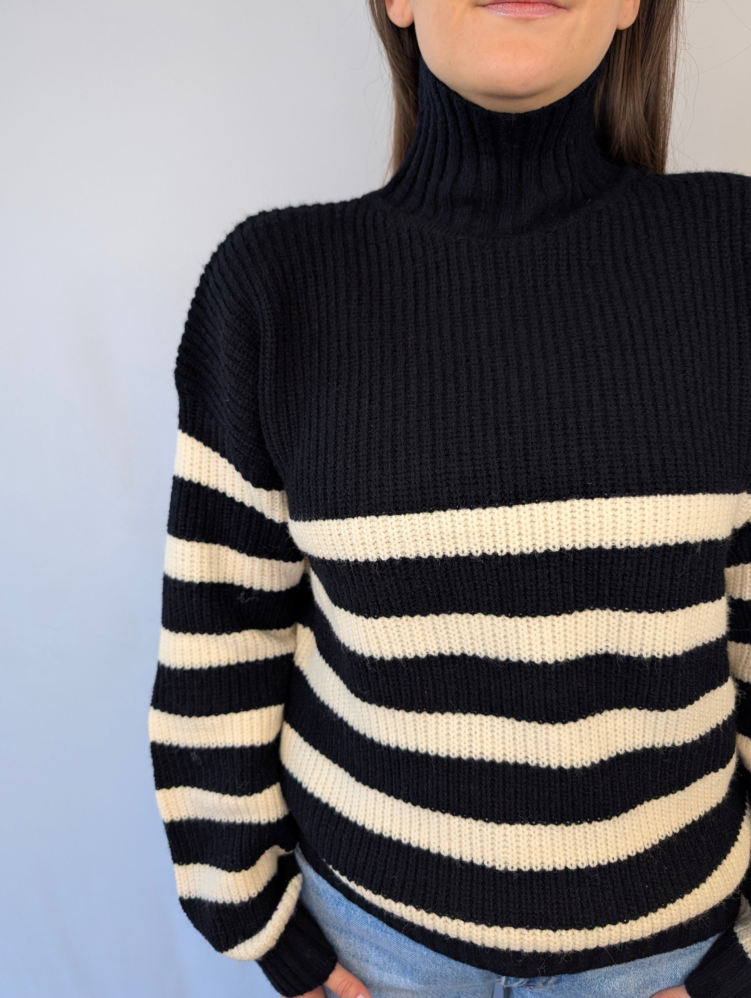 Maglia dolcevita righe LISA KOTT