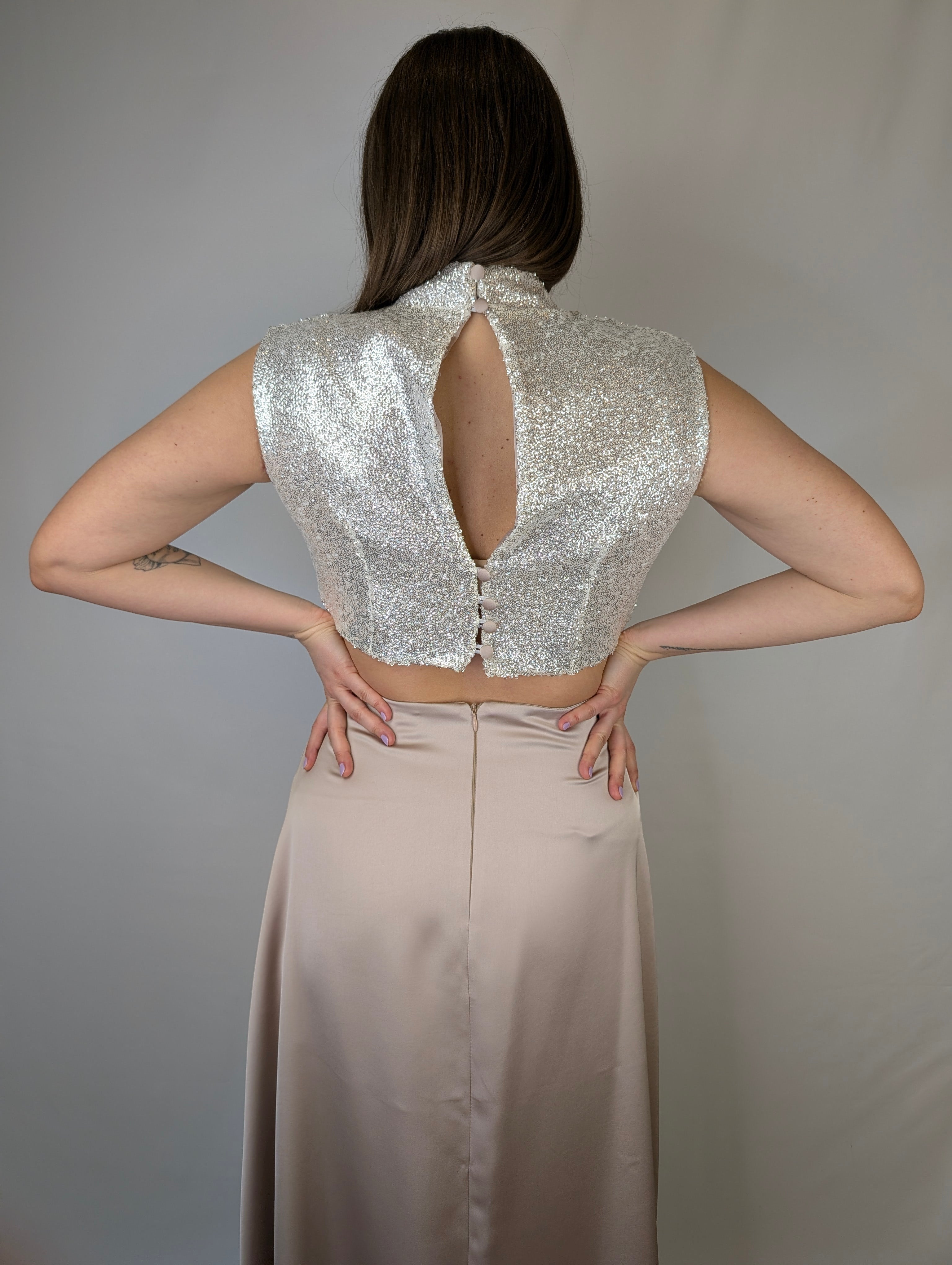 Abito cut-out paliettes RINASCIMENTO