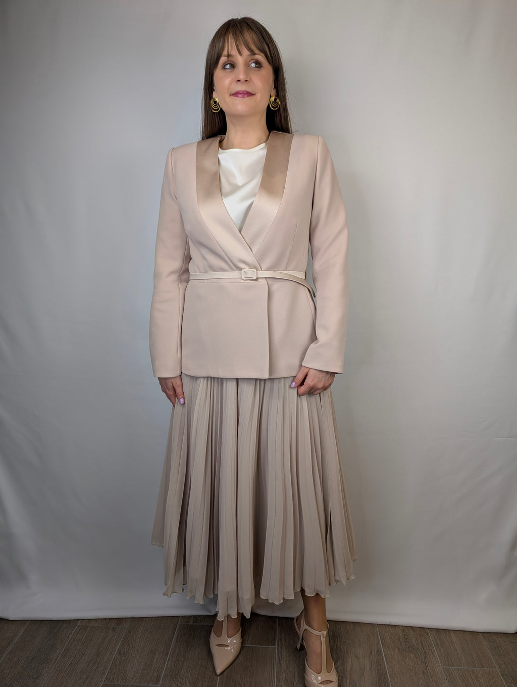 Giacca raso cinturino RINASCIMENTO