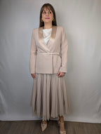 Giacca raso cinturino RINASCIMENTO