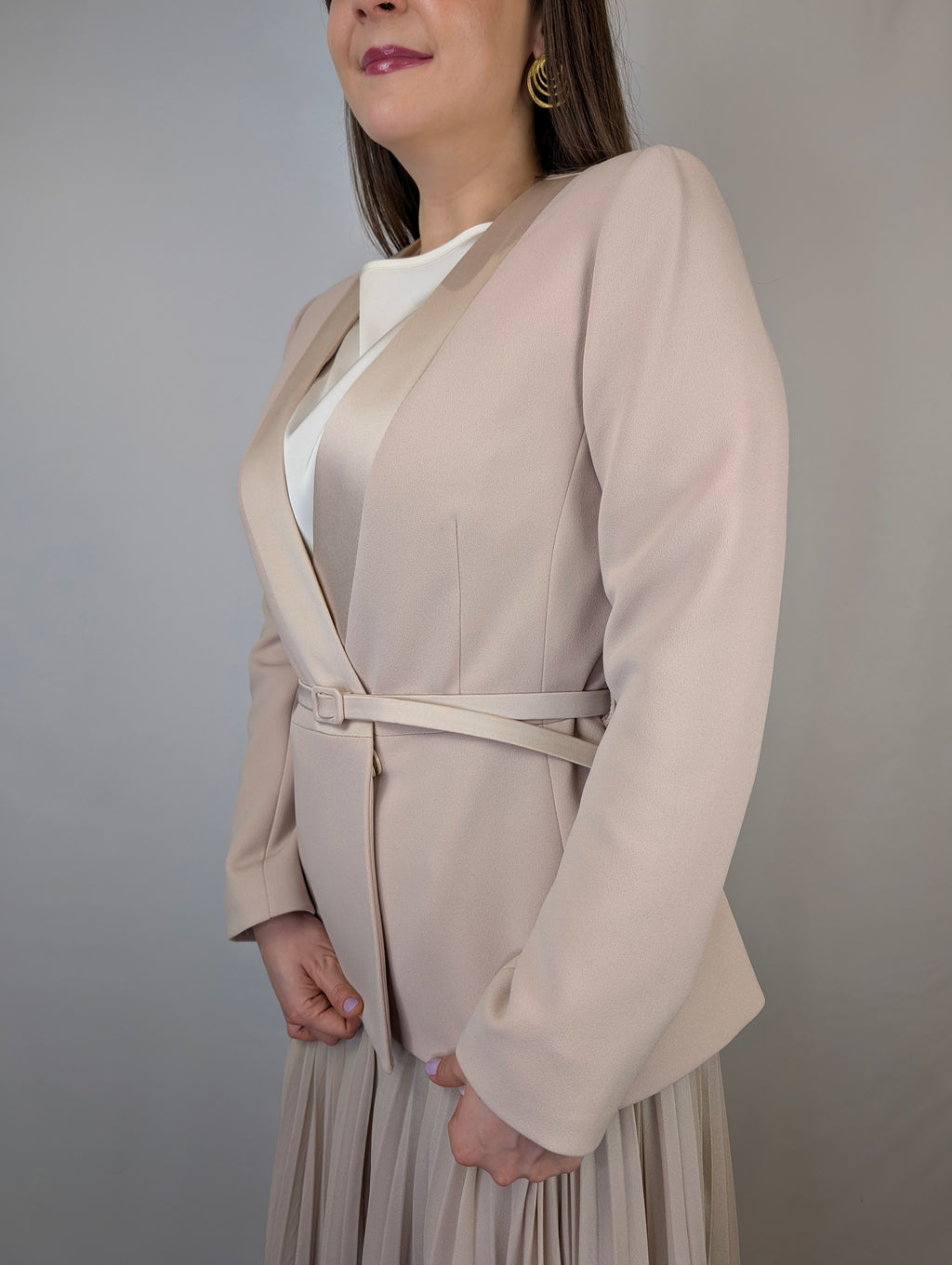 Giacca raso cinturino RINASCIMENTO