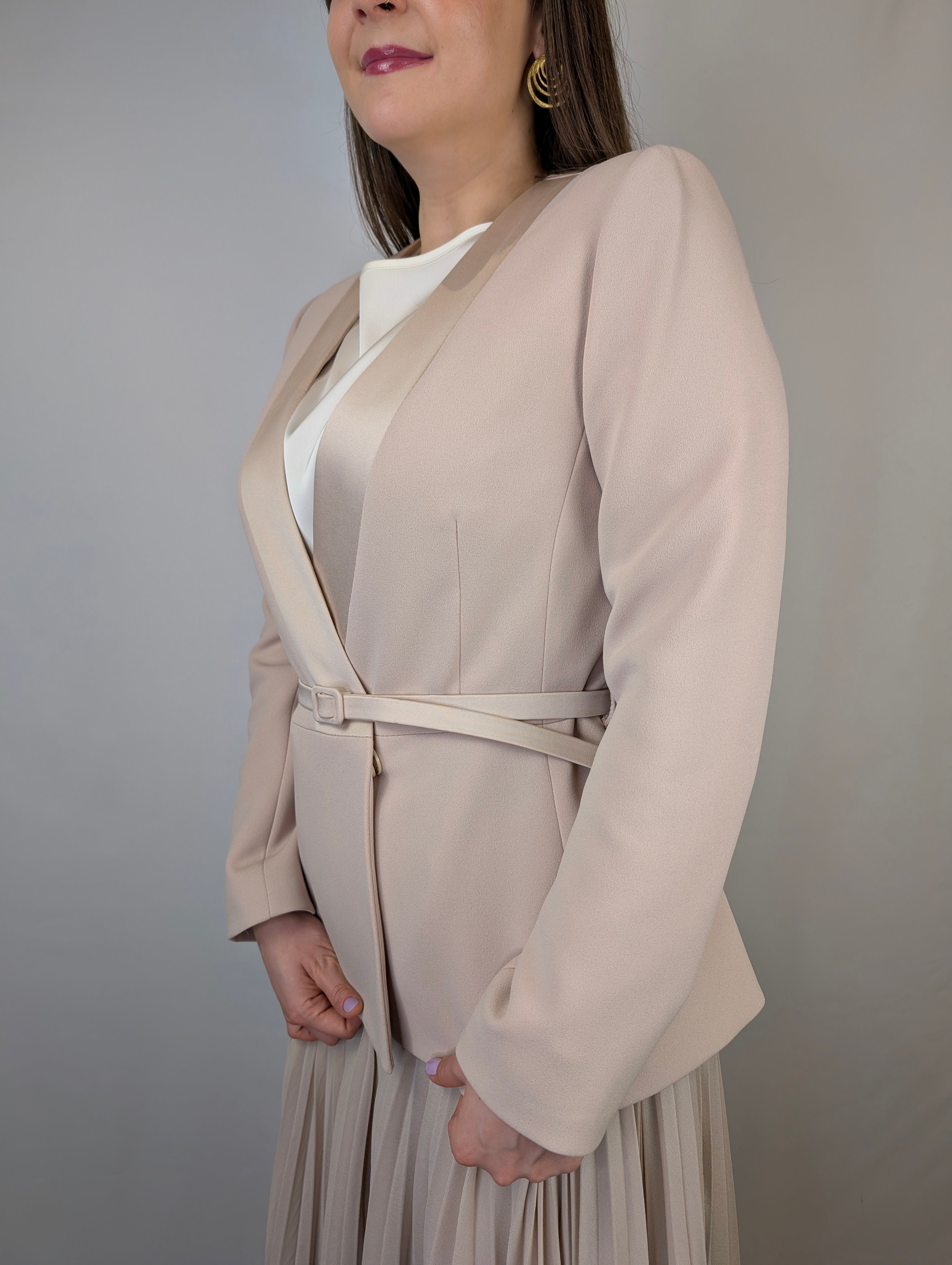 Giacca raso cinturino RINASCIMENTO