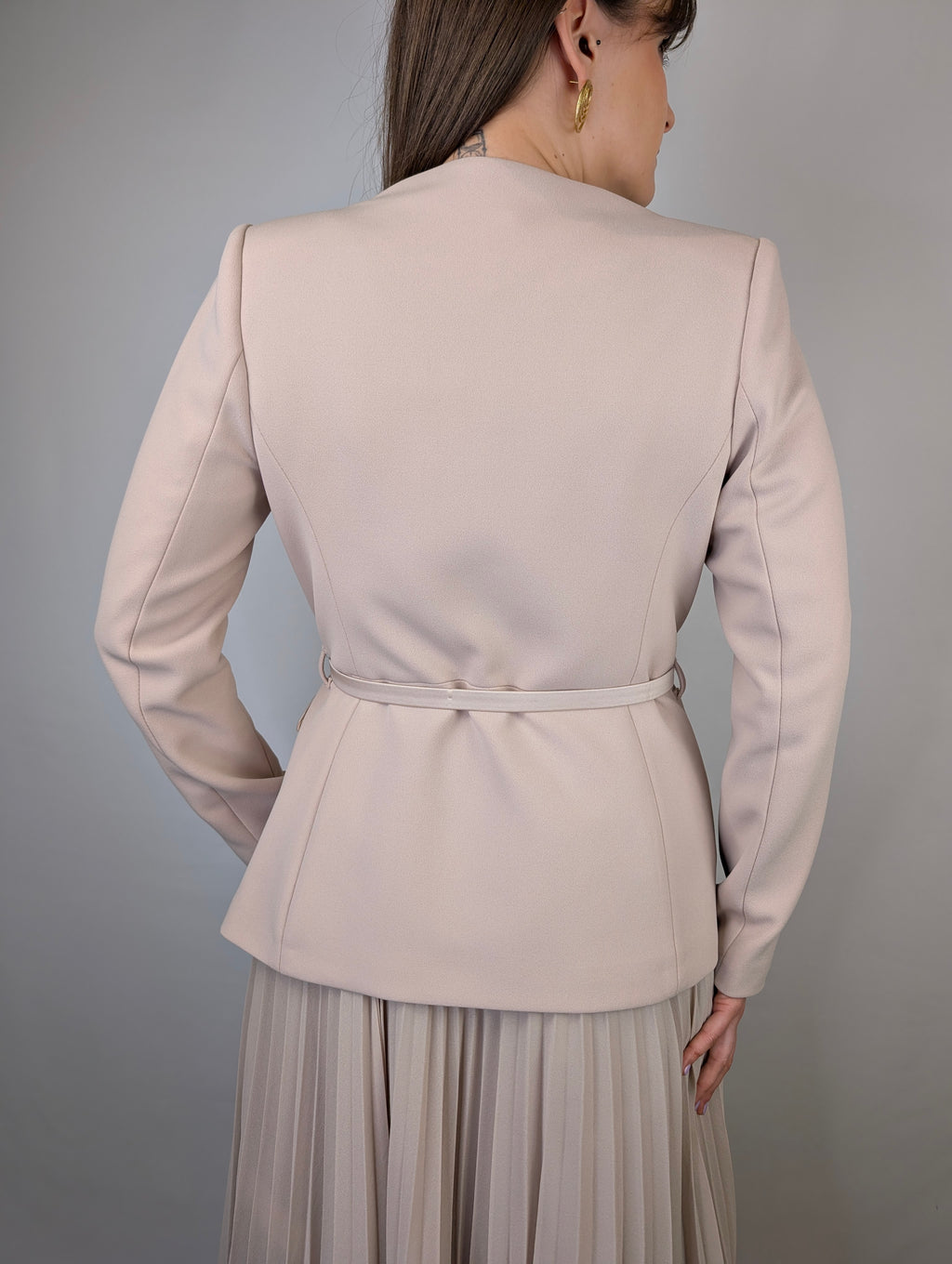 Giacca raso cinturino RINASCIMENTO