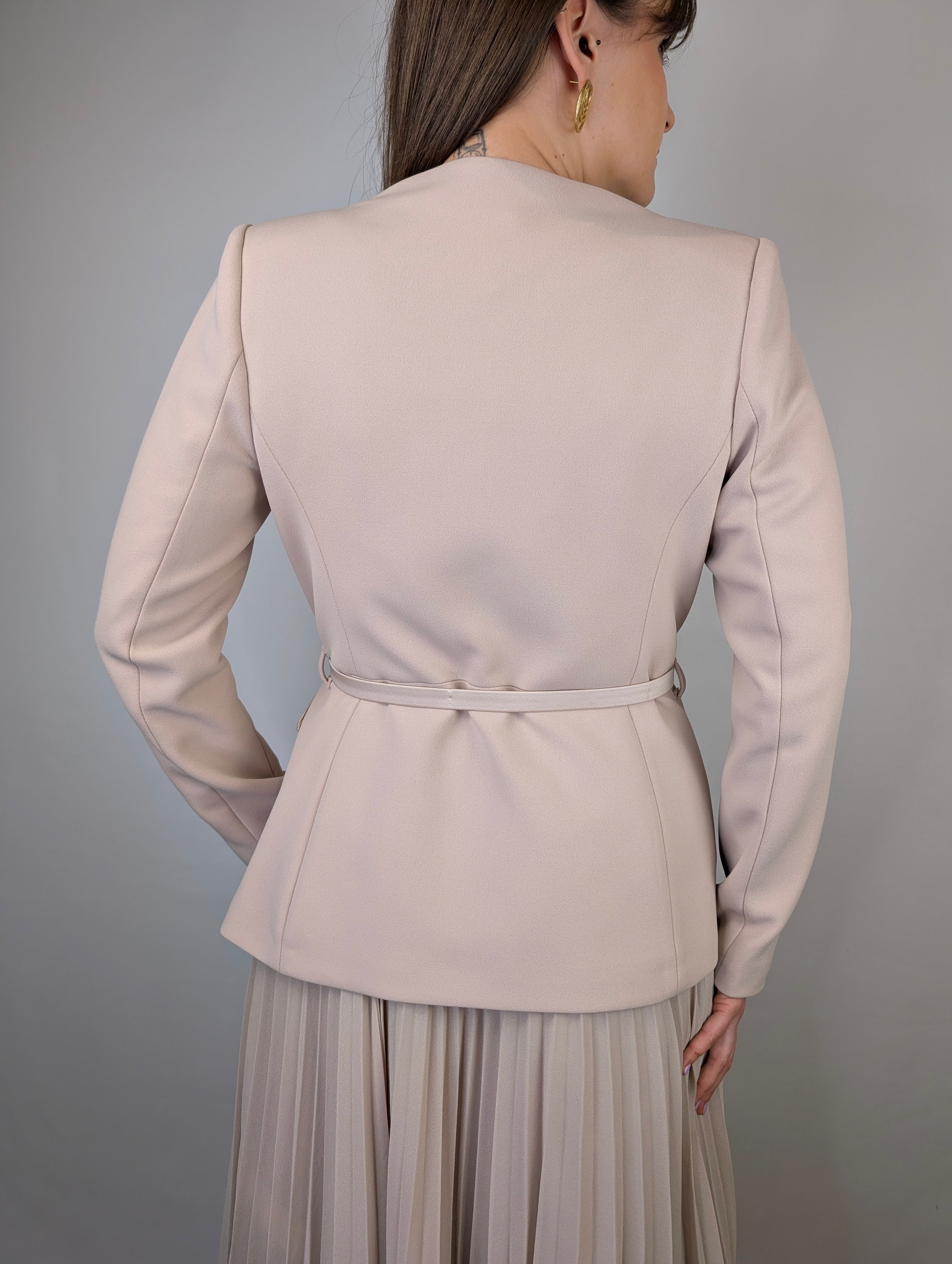 Giacca raso cinturino RINASCIMENTO