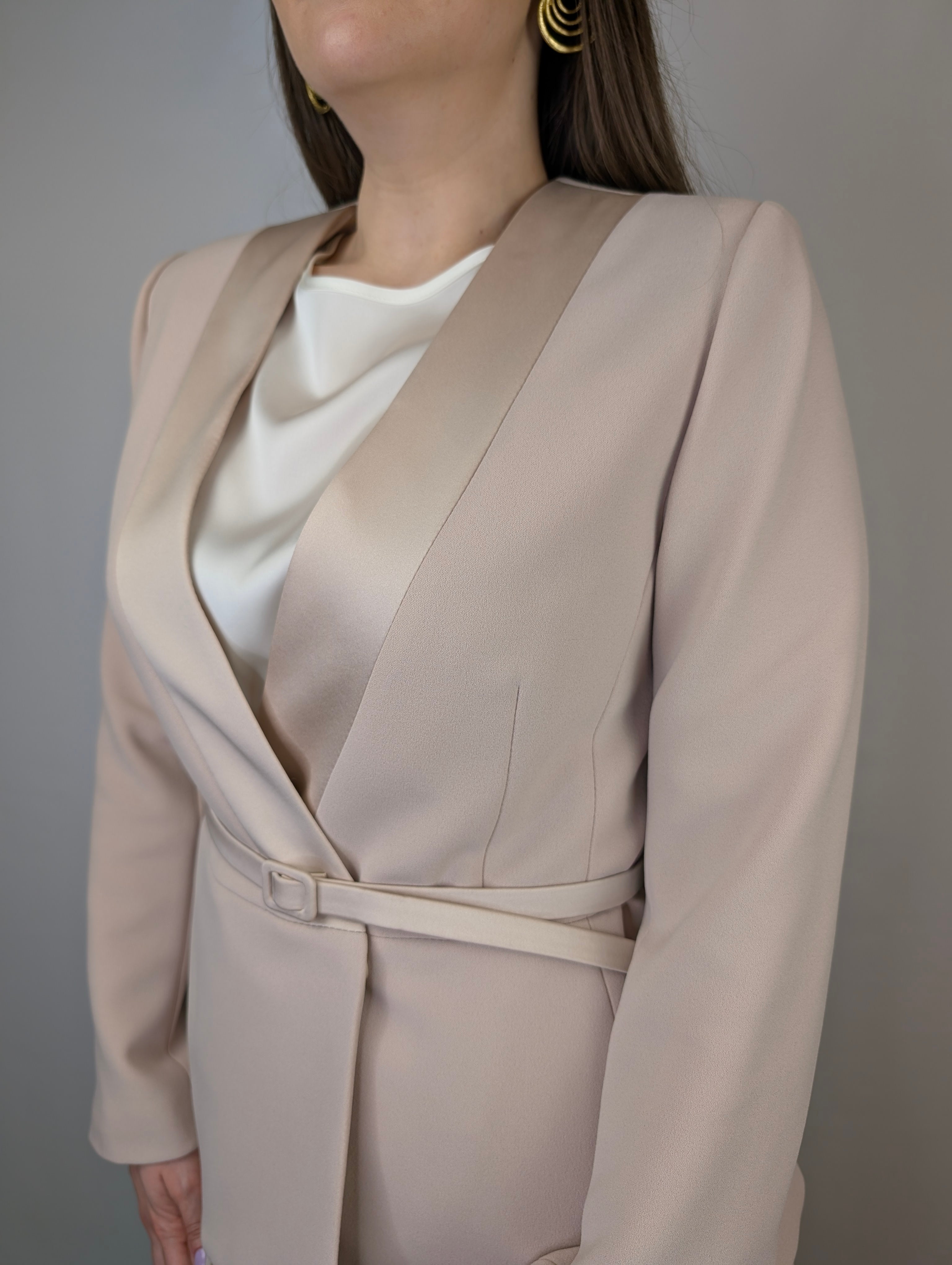 Giacca raso cinturino RINASCIMENTO