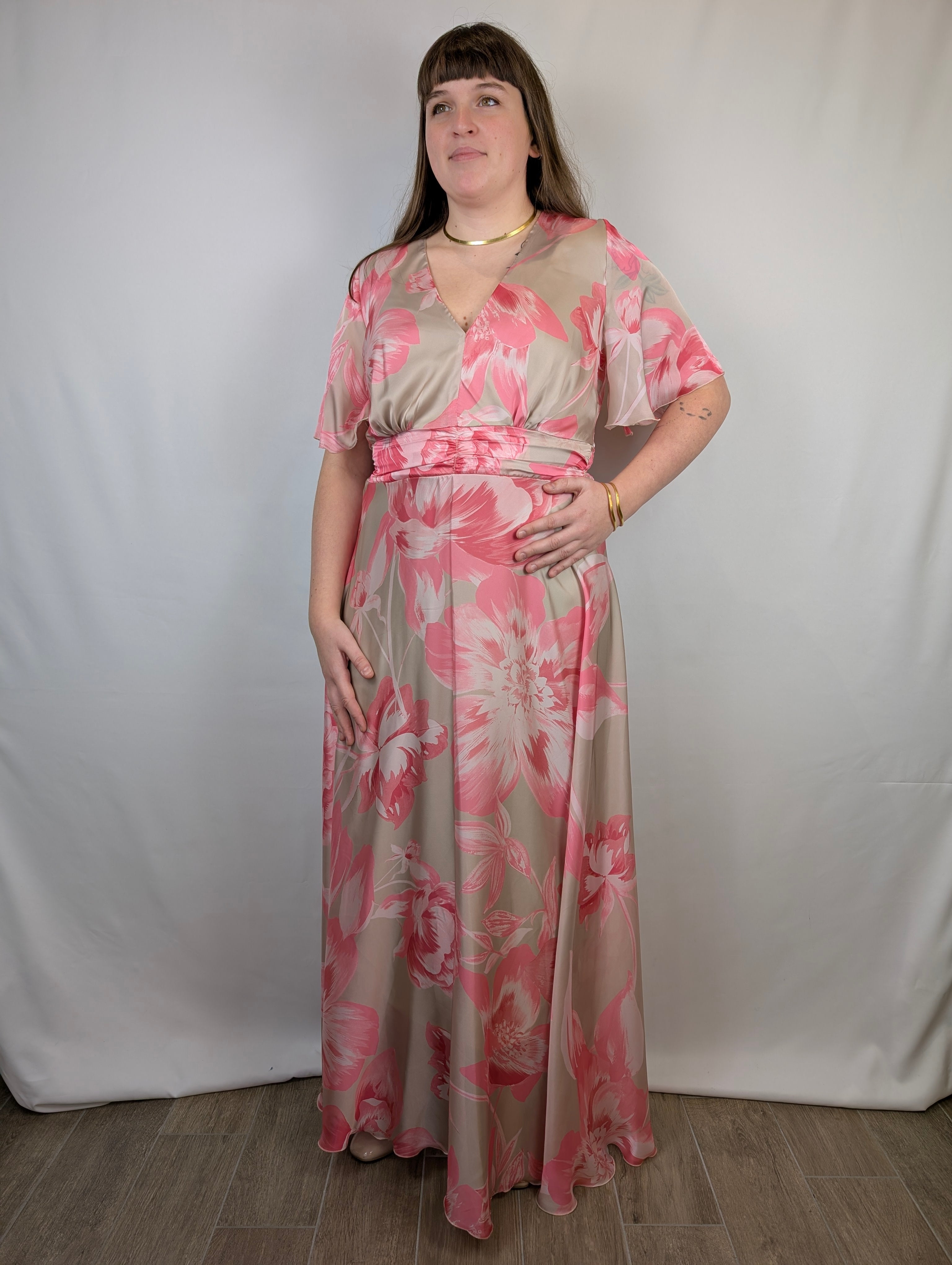 Abito floreale lungo RINASCIMENTO CURVY