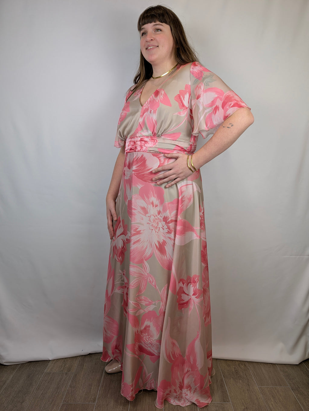 Abito floreale lungo RINASCIMENTO CURVY