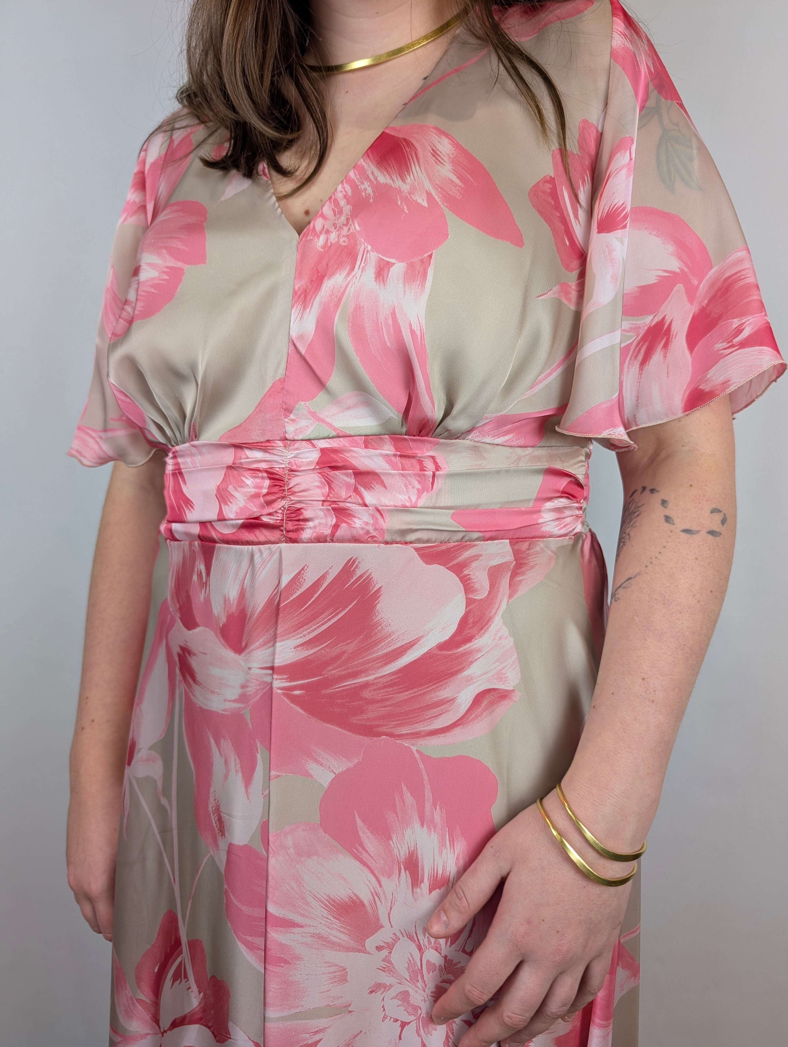 Abito floreale lungo RINASCIMENTO CURVY