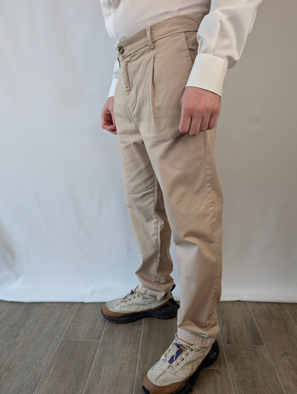 Pantalone pinces ed elastico PHILO TINTO