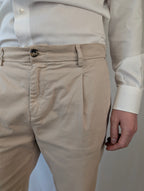 Pantalone pinces ed elastico PHILO TINTO