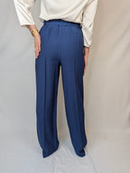 Pantalone wide leg cinturino RINASCIMENTO