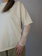 T-shirt manica pizzo SUSY MIX