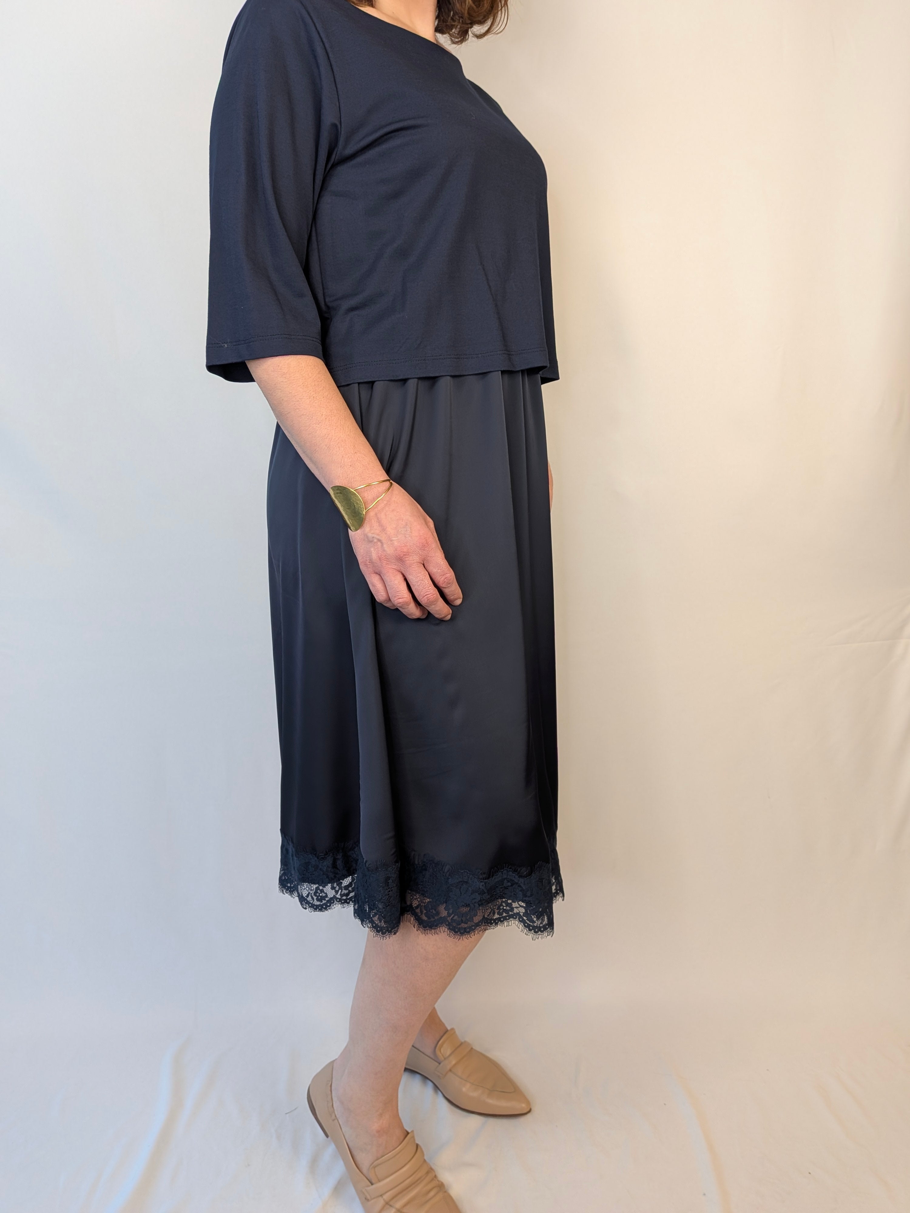 Abito fondo pizzo CHEITT CURVY