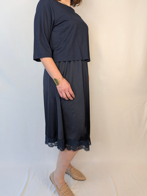 Abito fondo pizzo CHEITT CURVY