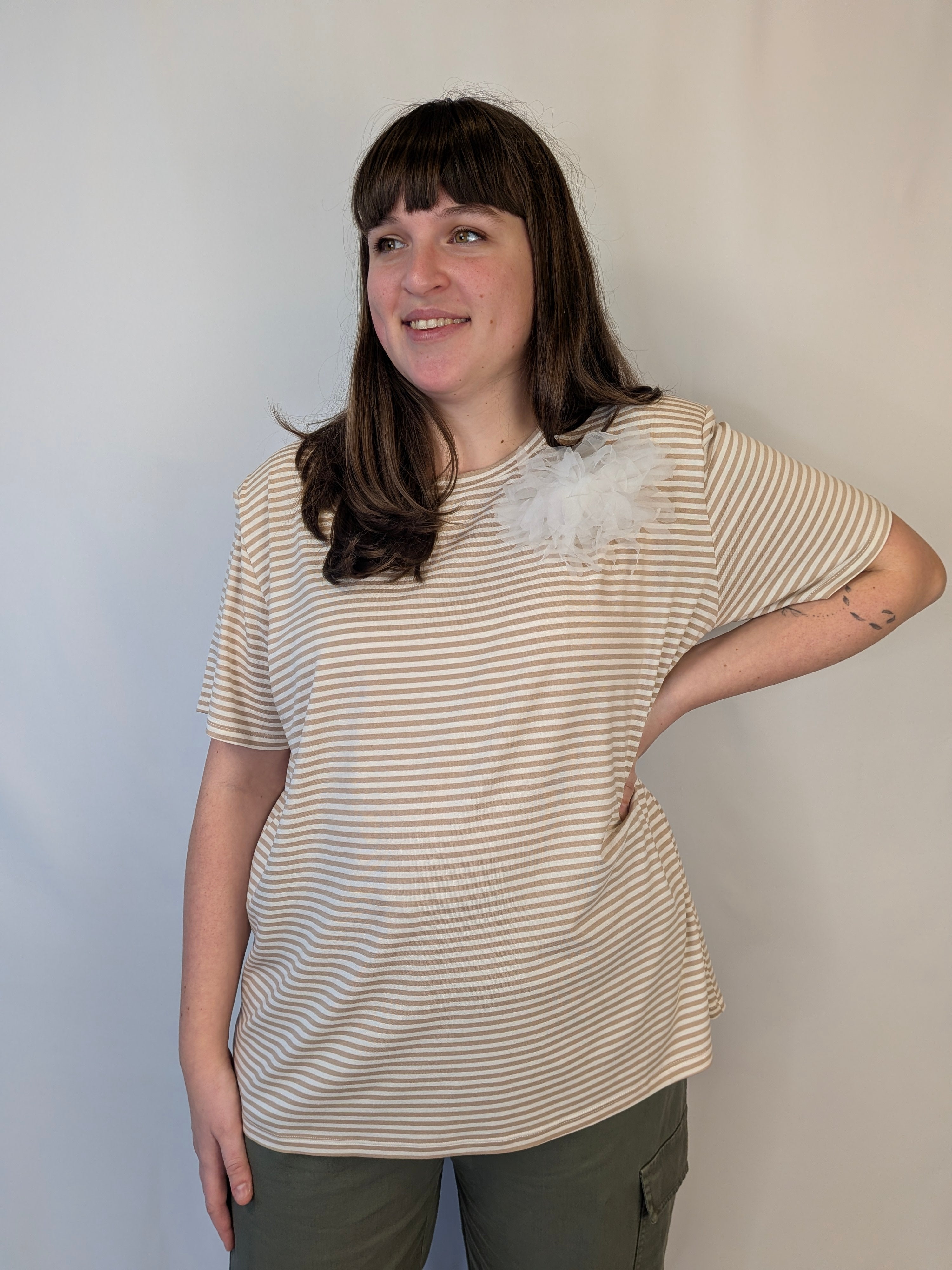 T-shirt fiocco SUSY STAR CURVY