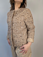 Giacca paliettes bottoni gioiello SUSY STAR CURVY