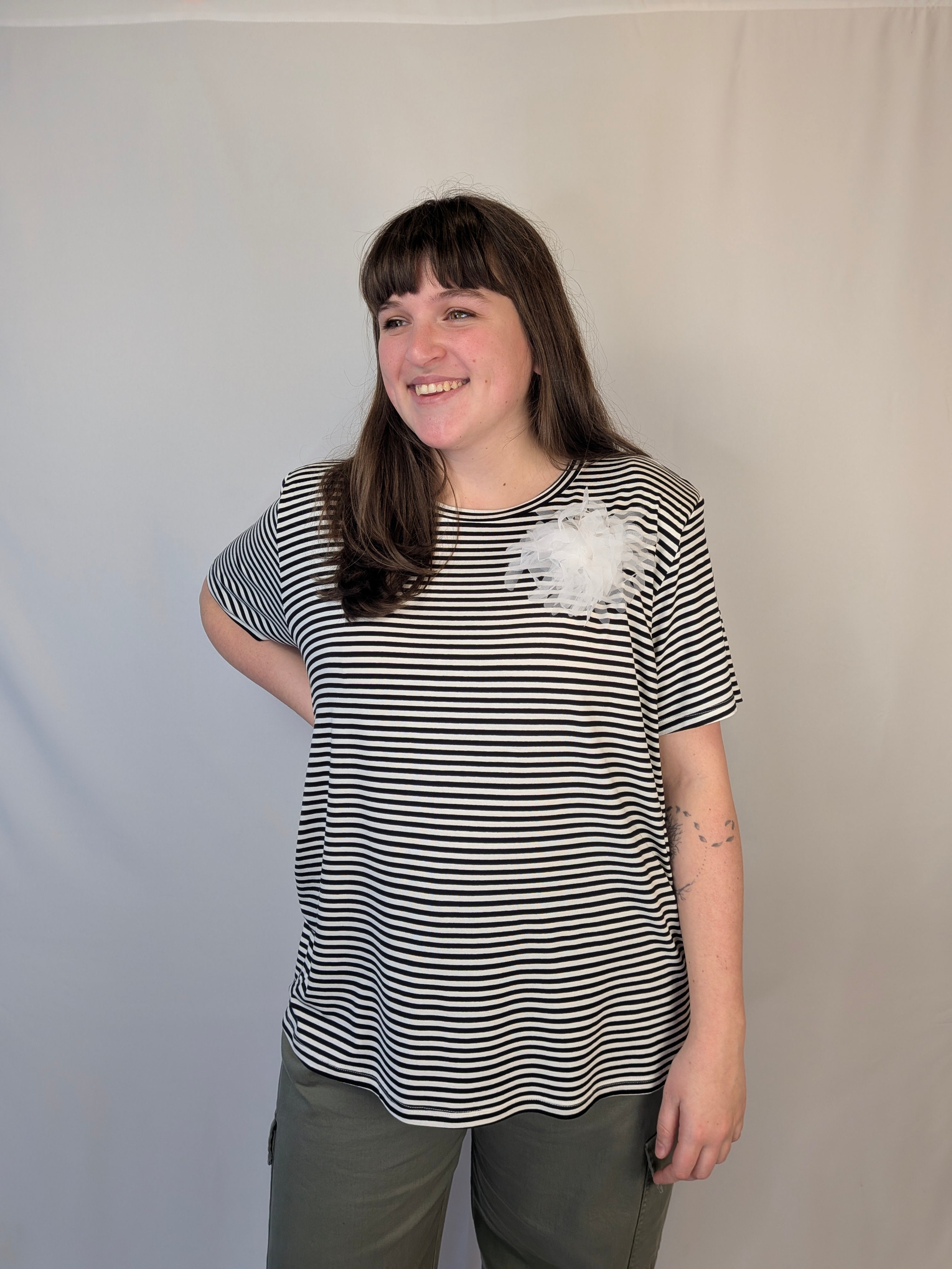 T-shirt fiocco SUSY STAR CURVY