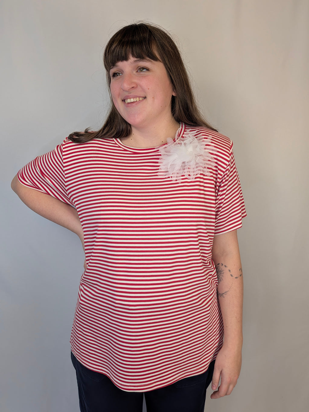 T-shirt fiocco SUSY STAR CURVY