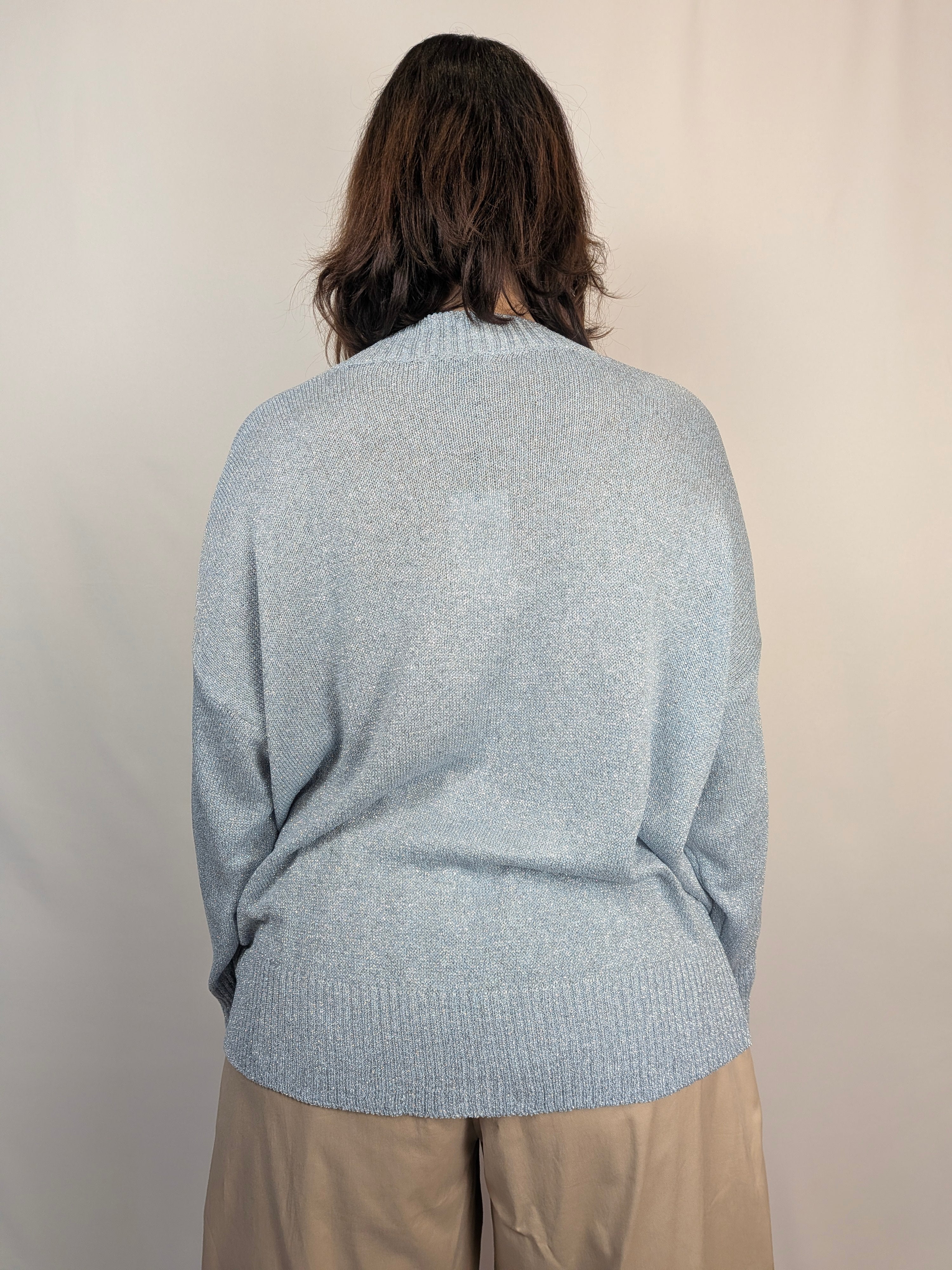 Maglia lurex scollo v SUSY STAR CURVY