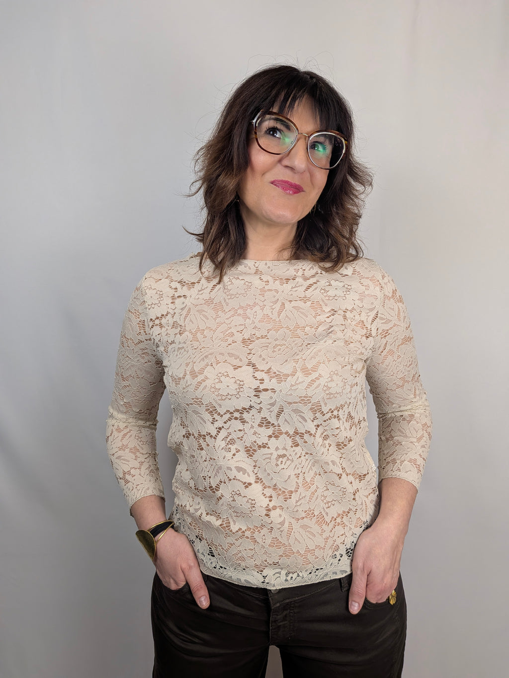 Maglia sottogiacca pizzo SUSY STAR CURVY