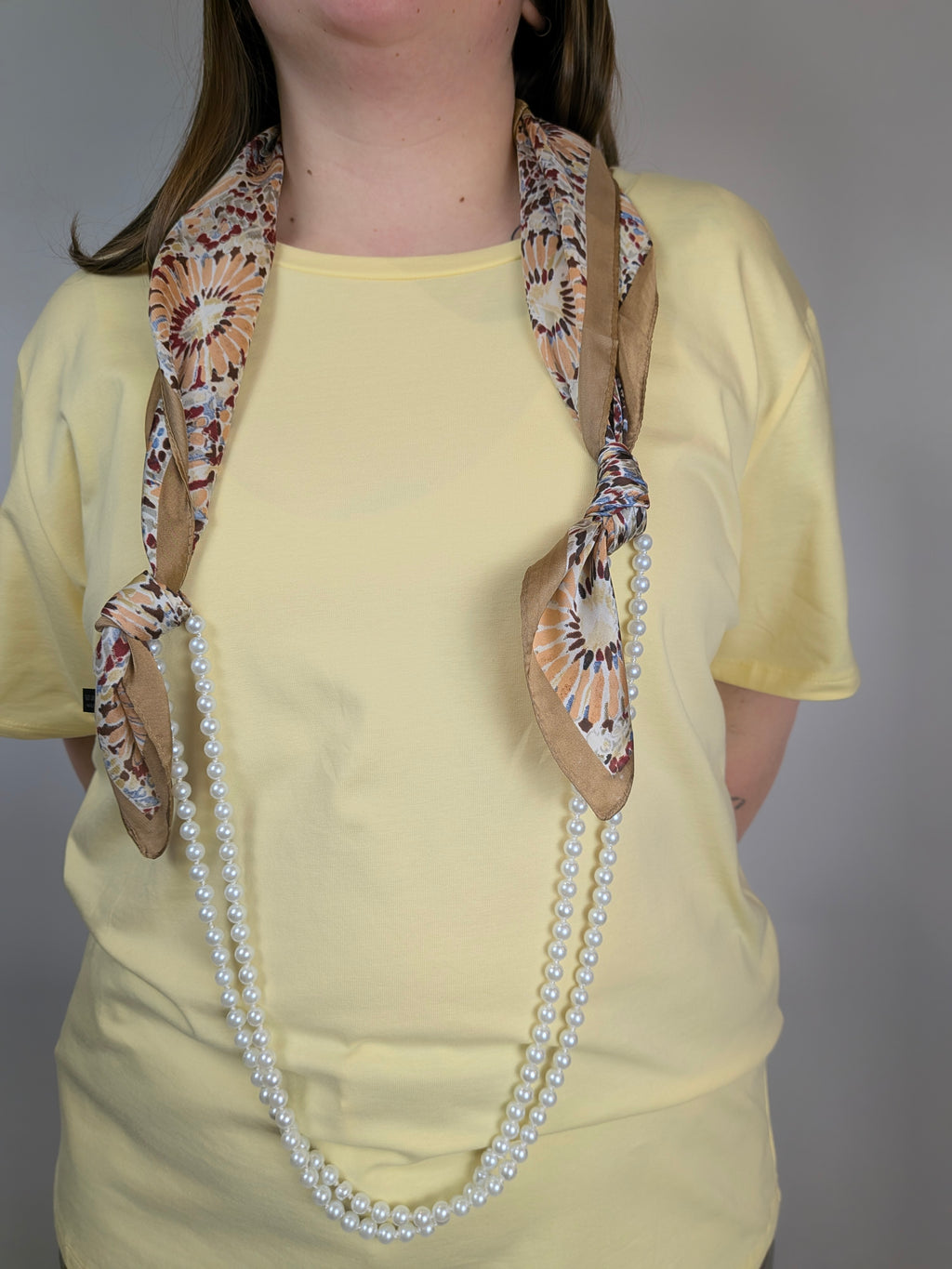 T-shirt foulard/collana SUSY STAR CURVY