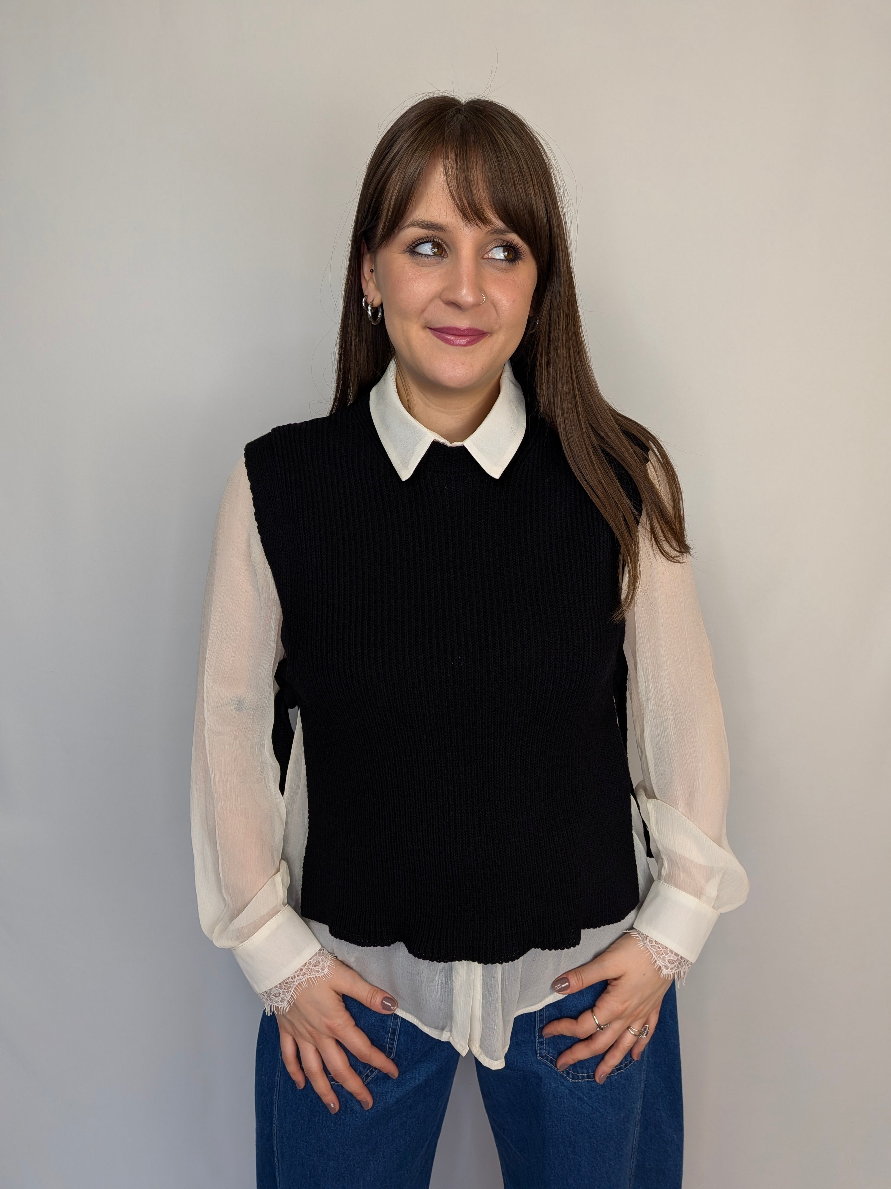 Gilet fiocchetto TWO WAY